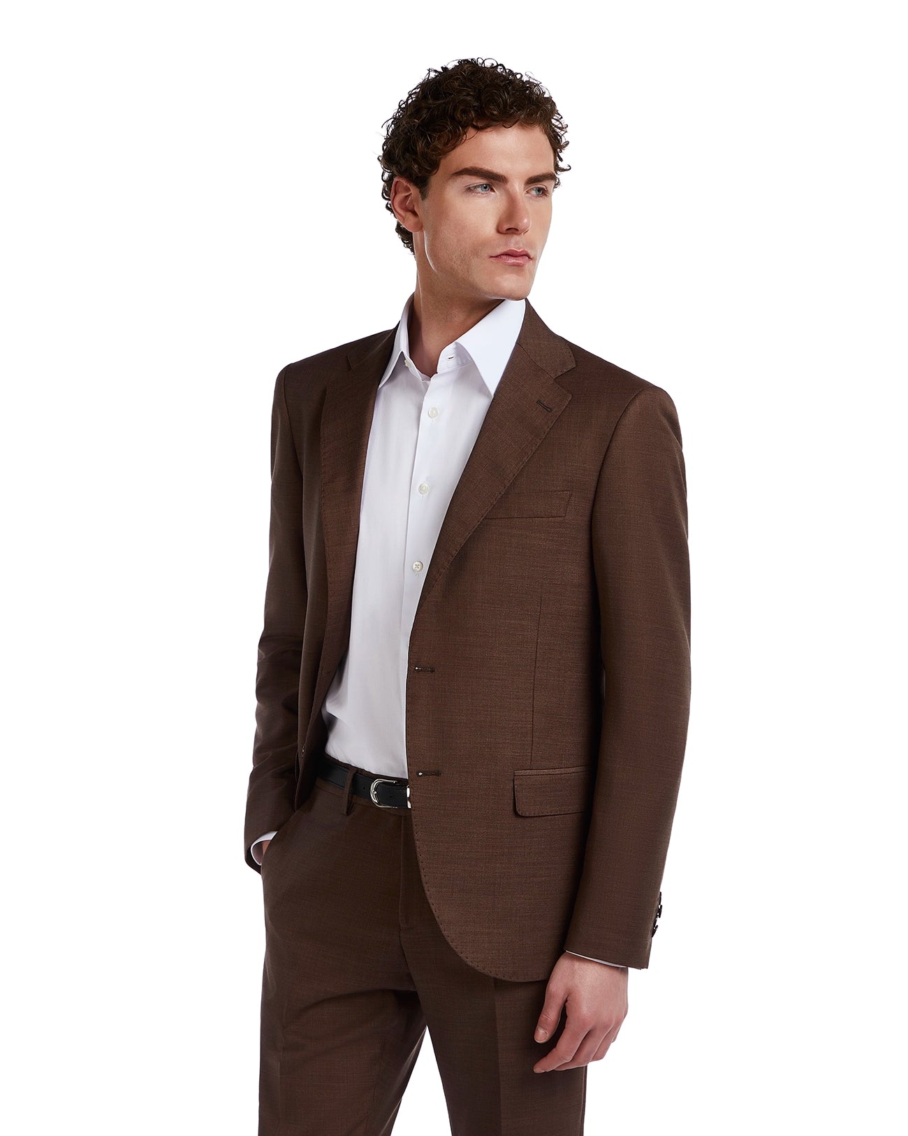 Sydney brown pinstripe suit