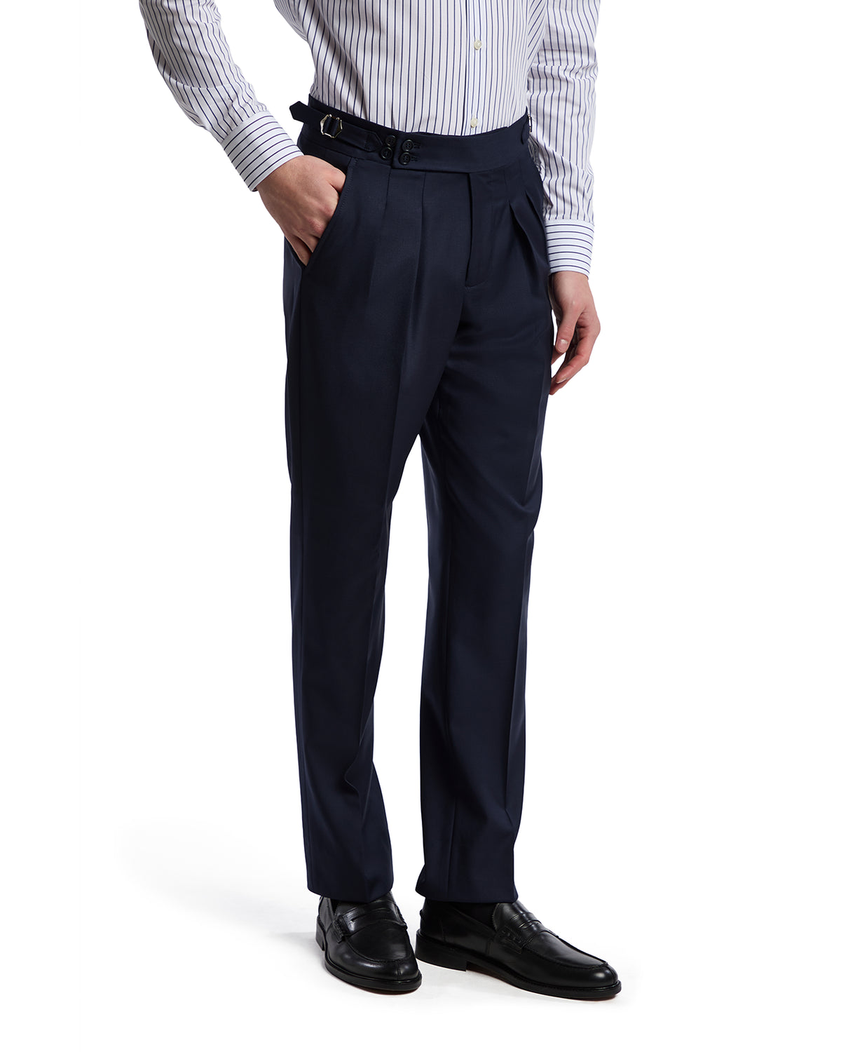 Pantalone Alto in lana Perennial Canonico blu