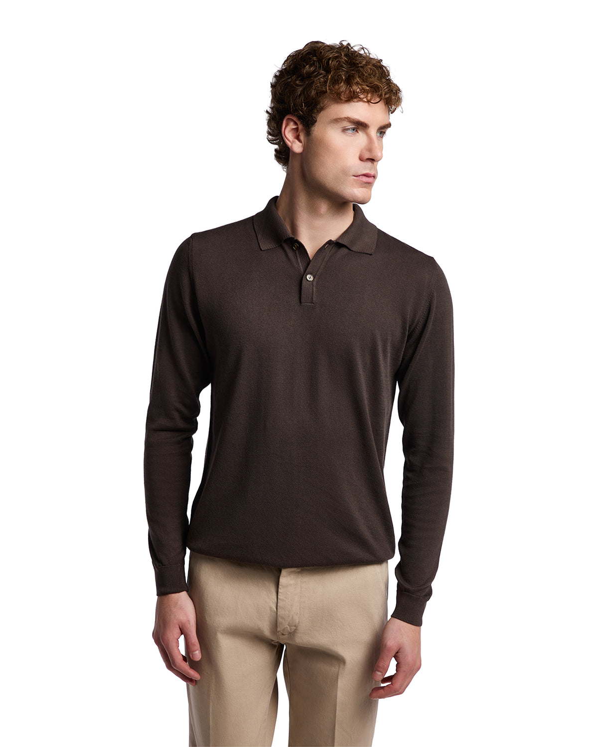 Polo Andrey in cotone moro