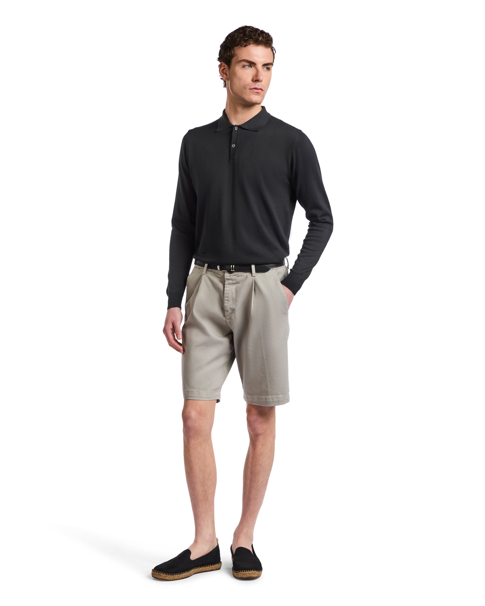 Polo Andrey in cotone nera