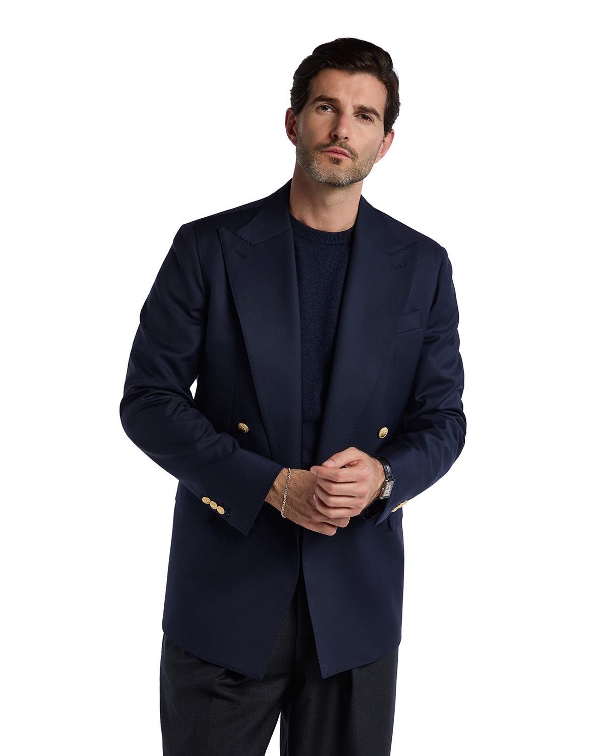 Blazer Roma in lana Perennial Canonico blu