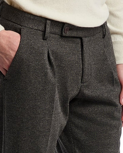Campiglio dark houndstooth trousers