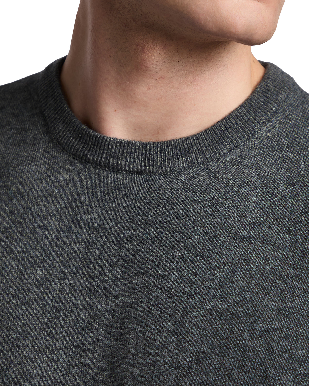 Dustin anthracite cashmere blend crew-neck sweater