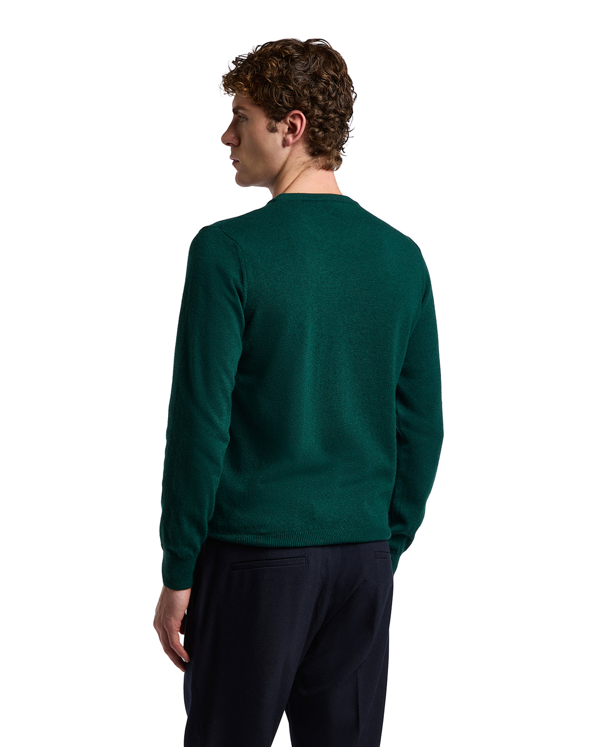 Girocollo Dustin in misto cachemire verde