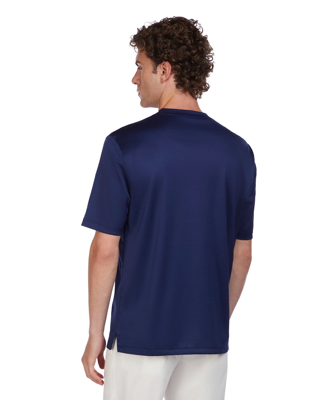 T-shirt Hoorn in filo di scozia blu