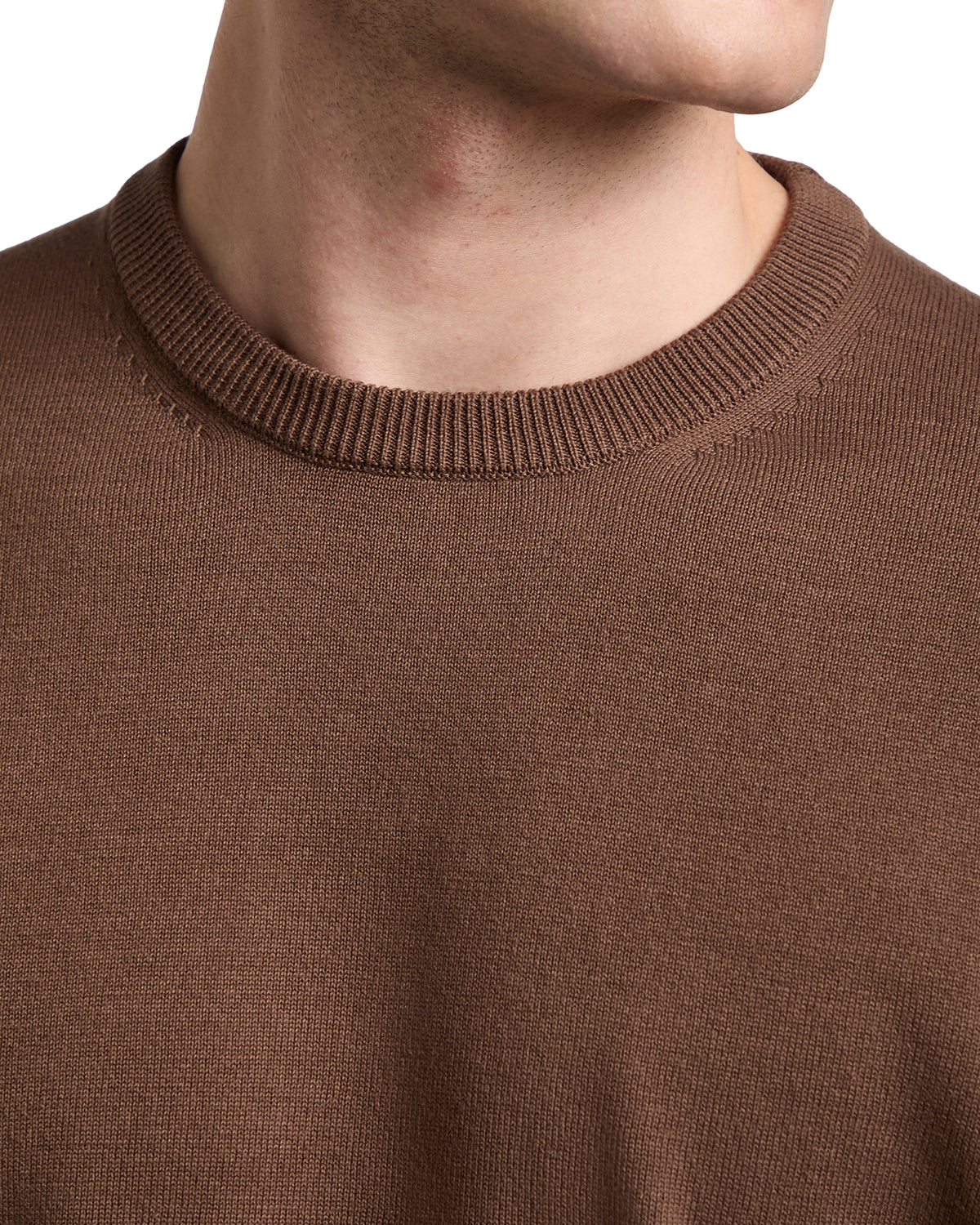 Ugo dark brown cotton sweater