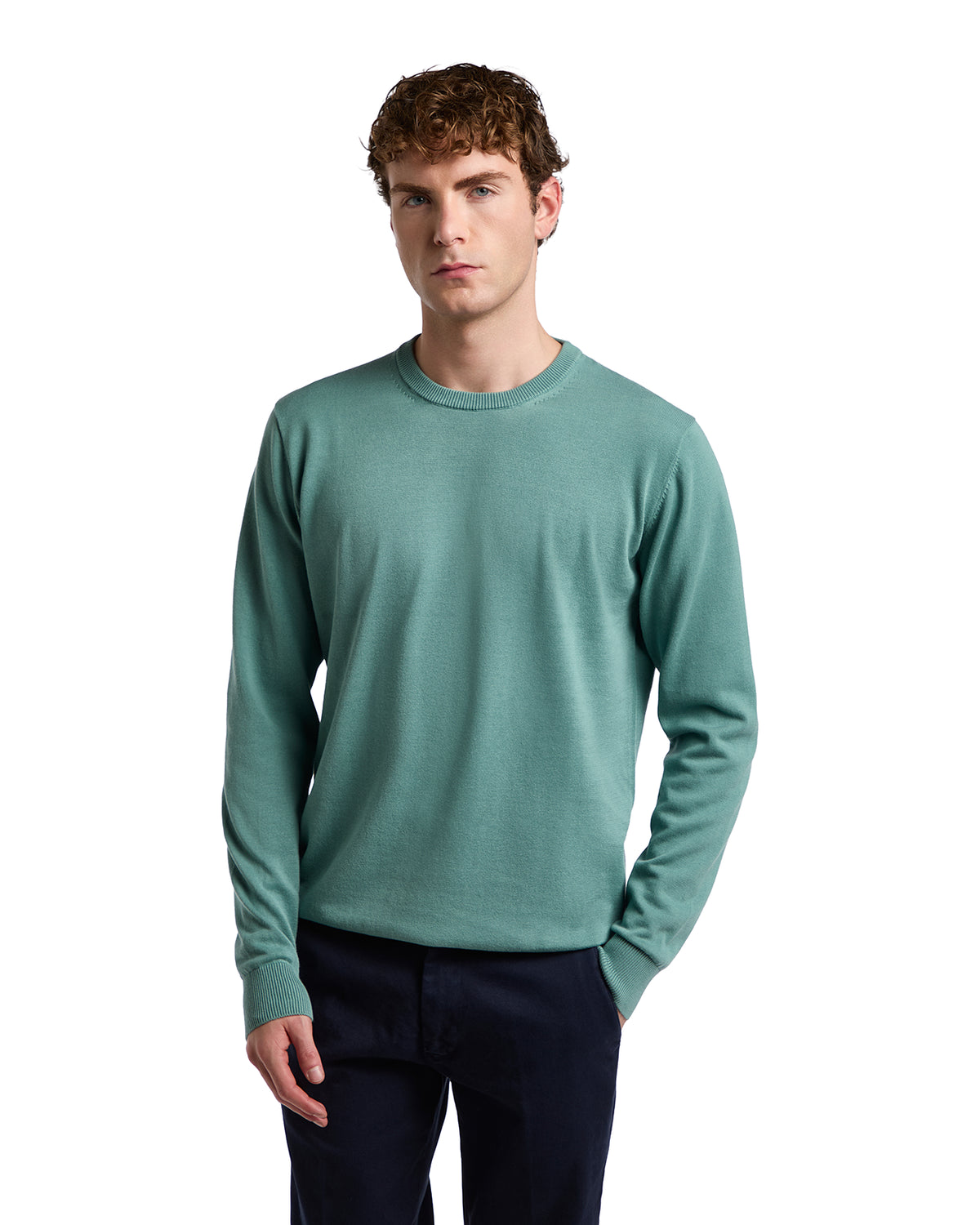 Maglioncino Ugo in cotone verde