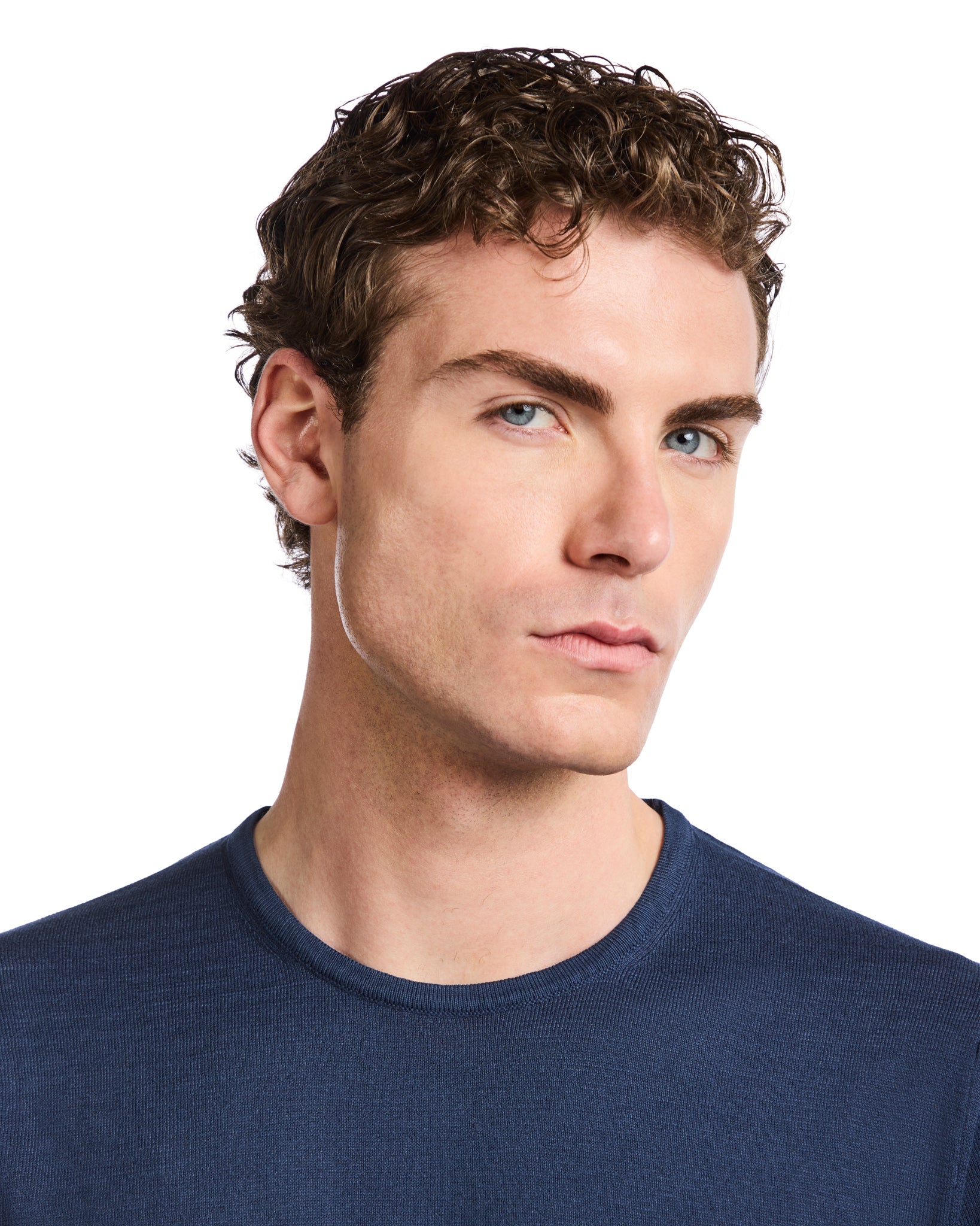 T-shirt Jannik in maglia blu