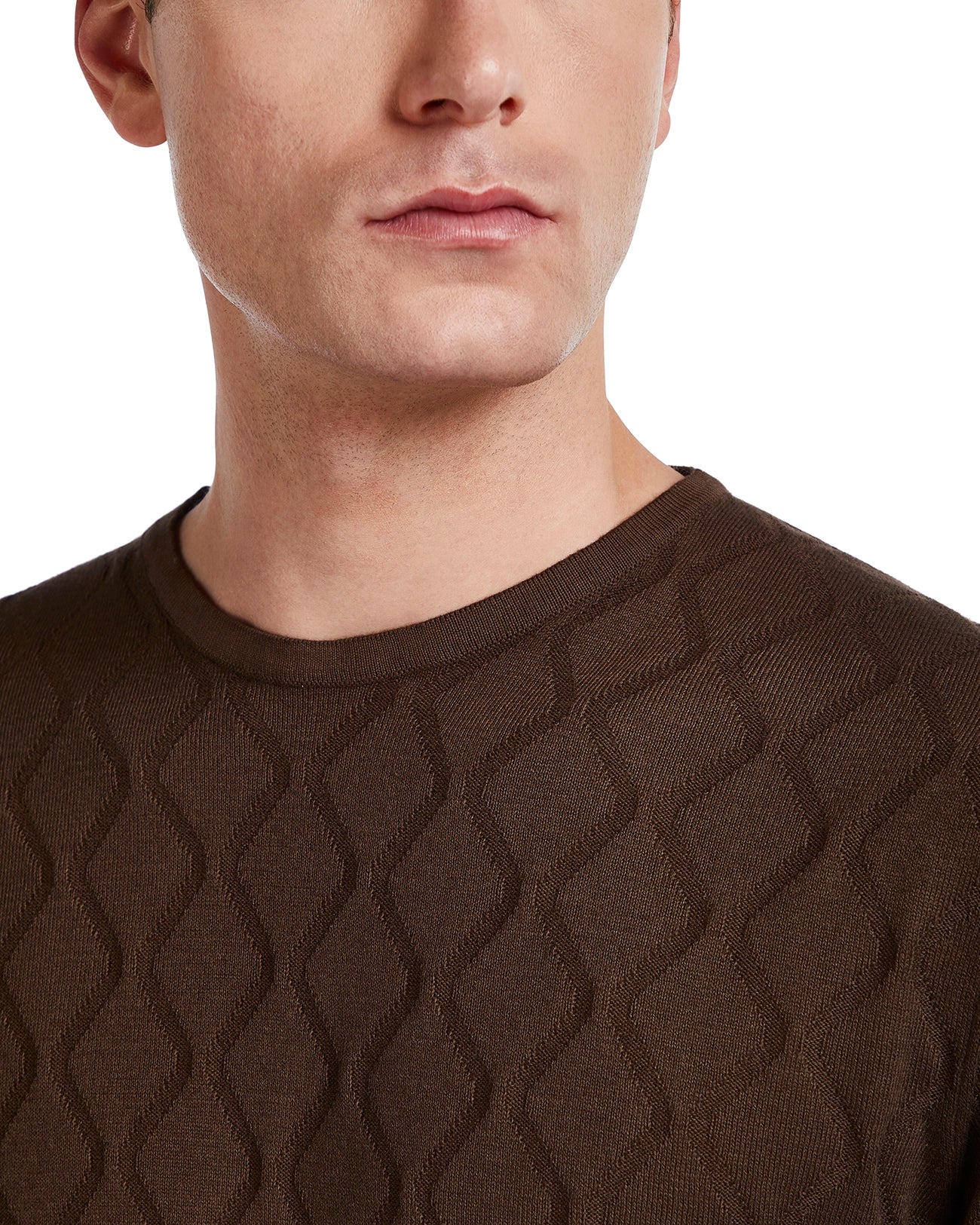 T-shirt Bjorn a onde in maglia moro