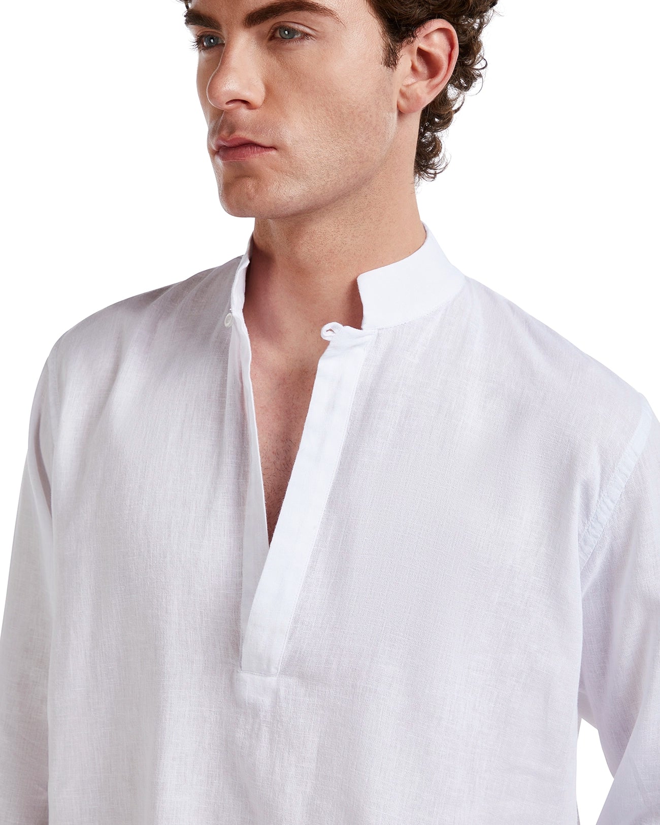 Camicia Waikiki in lino e cotone bianca