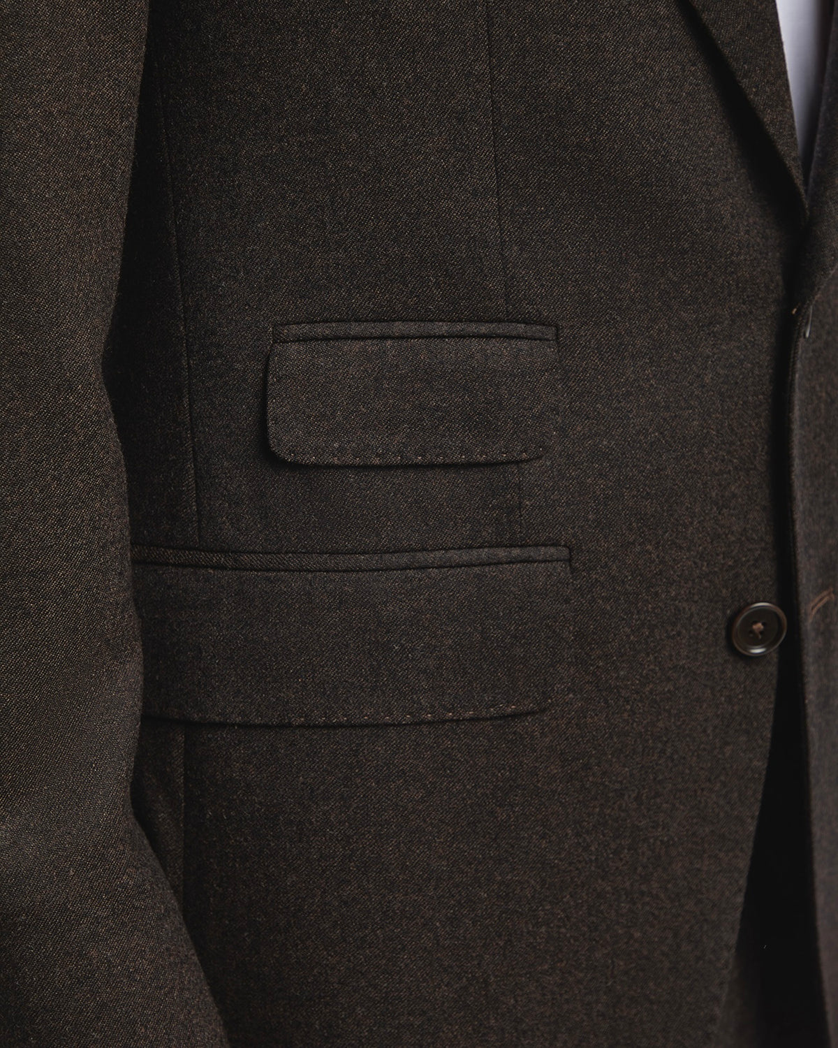 Milano flannel jacket in dark brown Rugby Drago