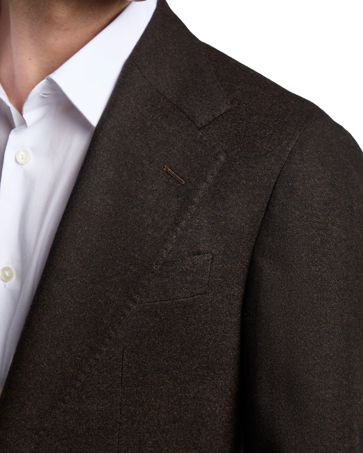 Veste Milano en flanelle Rugby Drago marron foncé