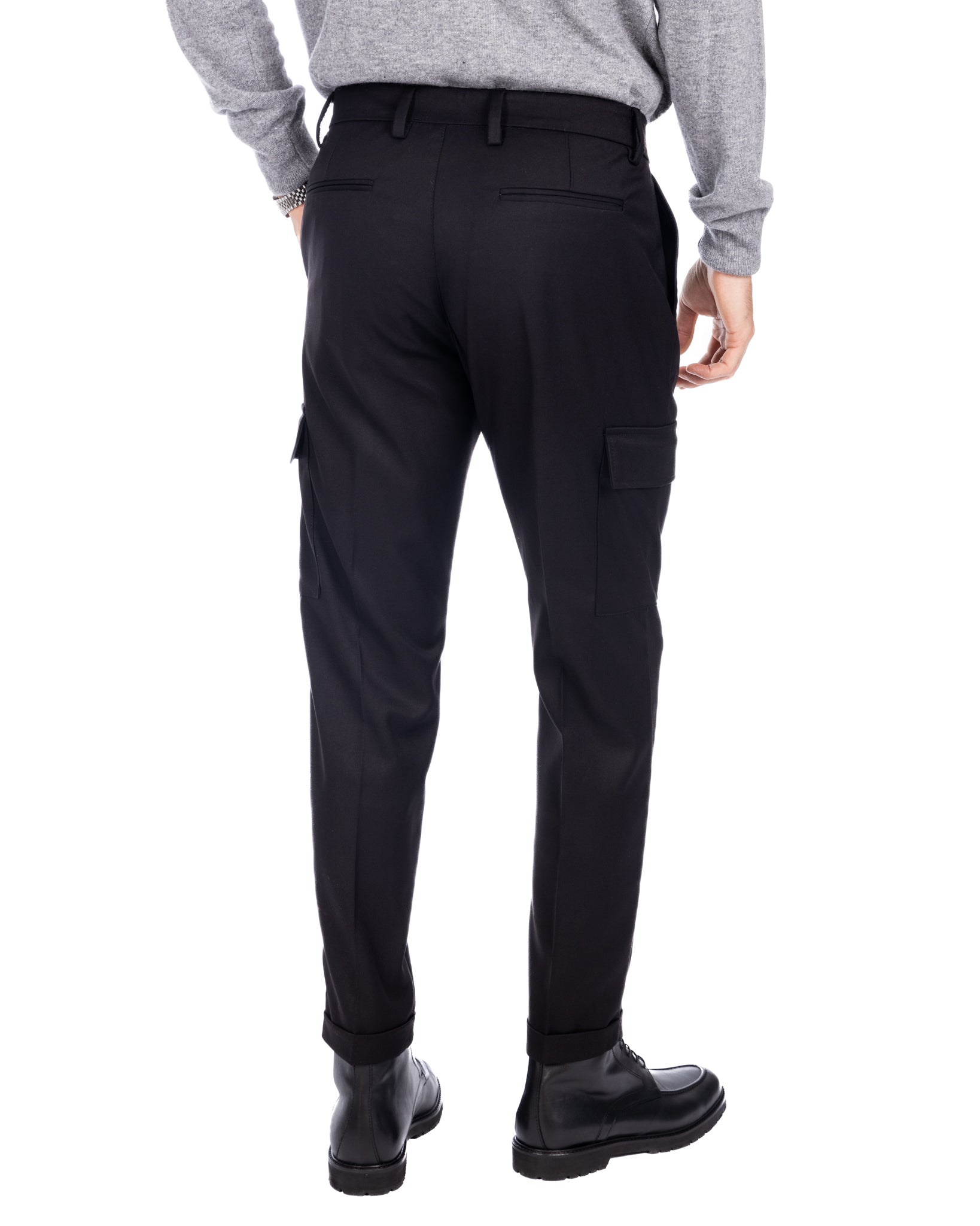 Roy - pantalon cargo bleu