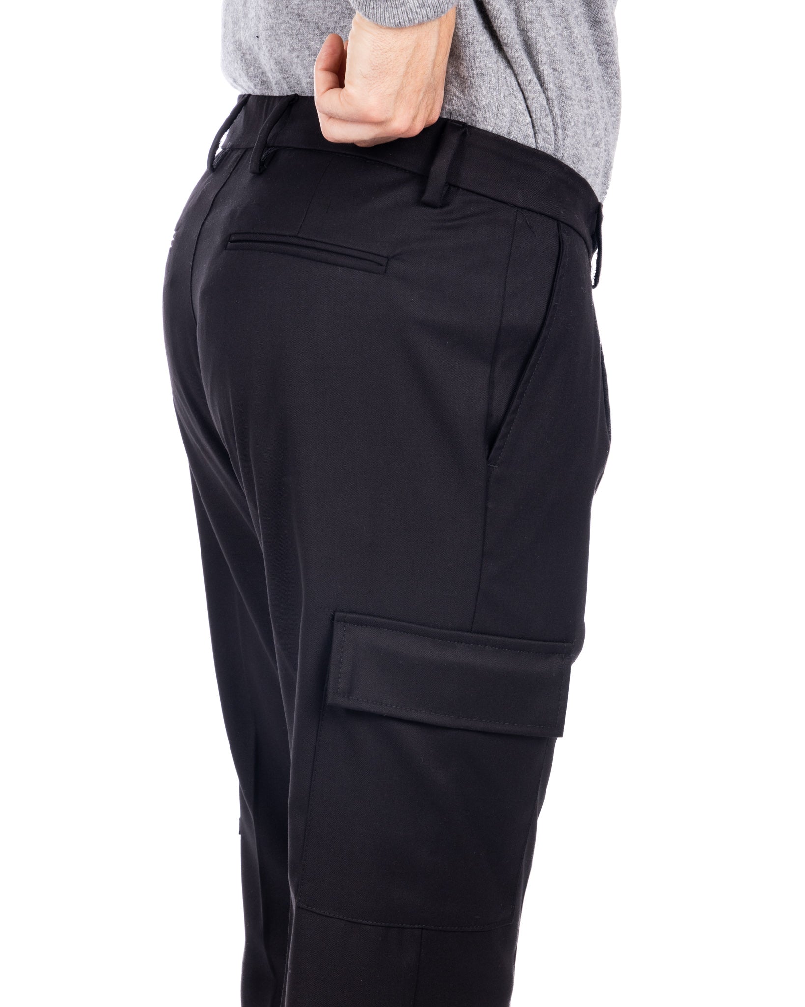 Roy - pantalon cargo bleu