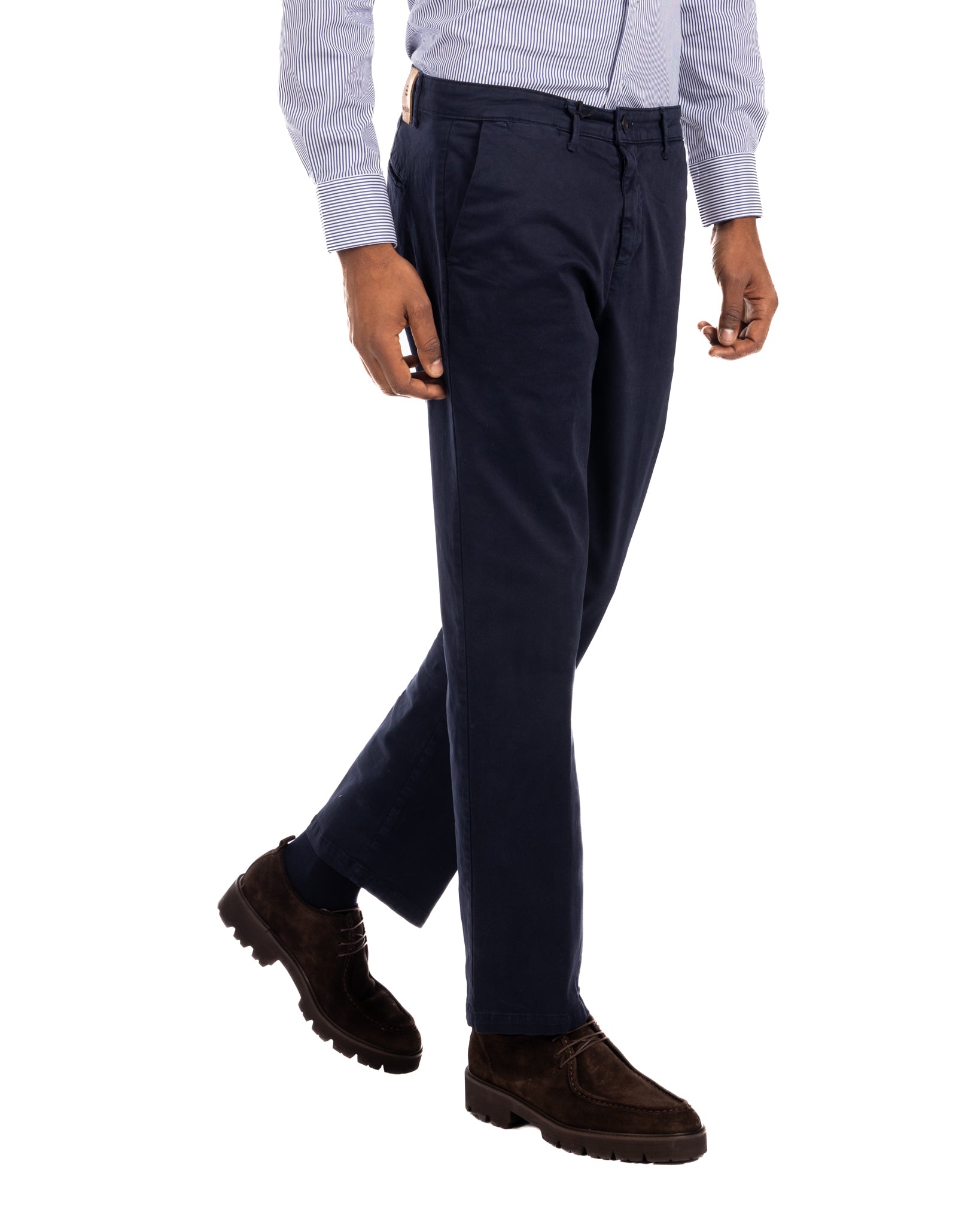 Sorrento - pantalone fondo largo blu