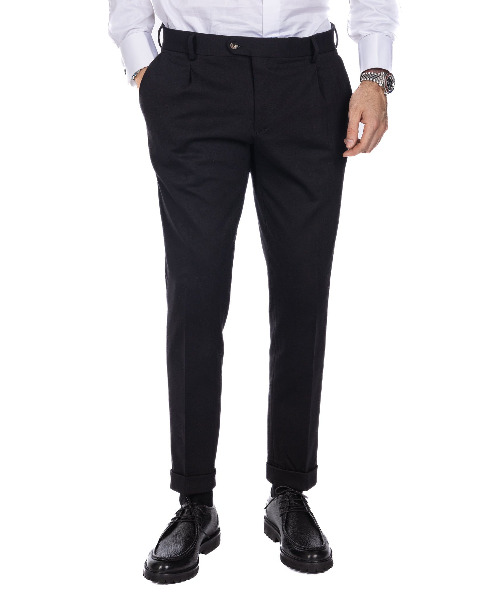 Milano - pantalon basique bleu