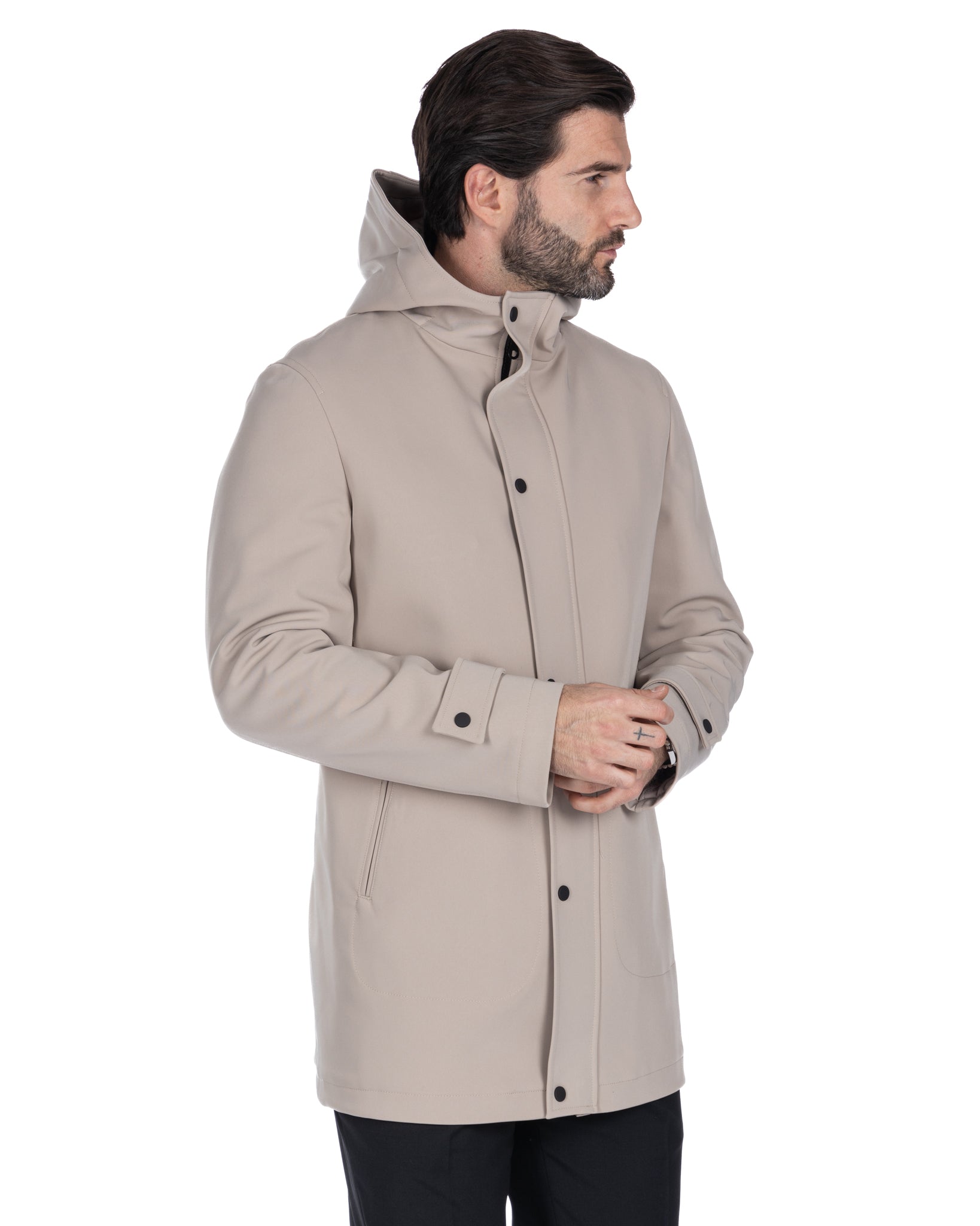 Dylan technical beige jacket