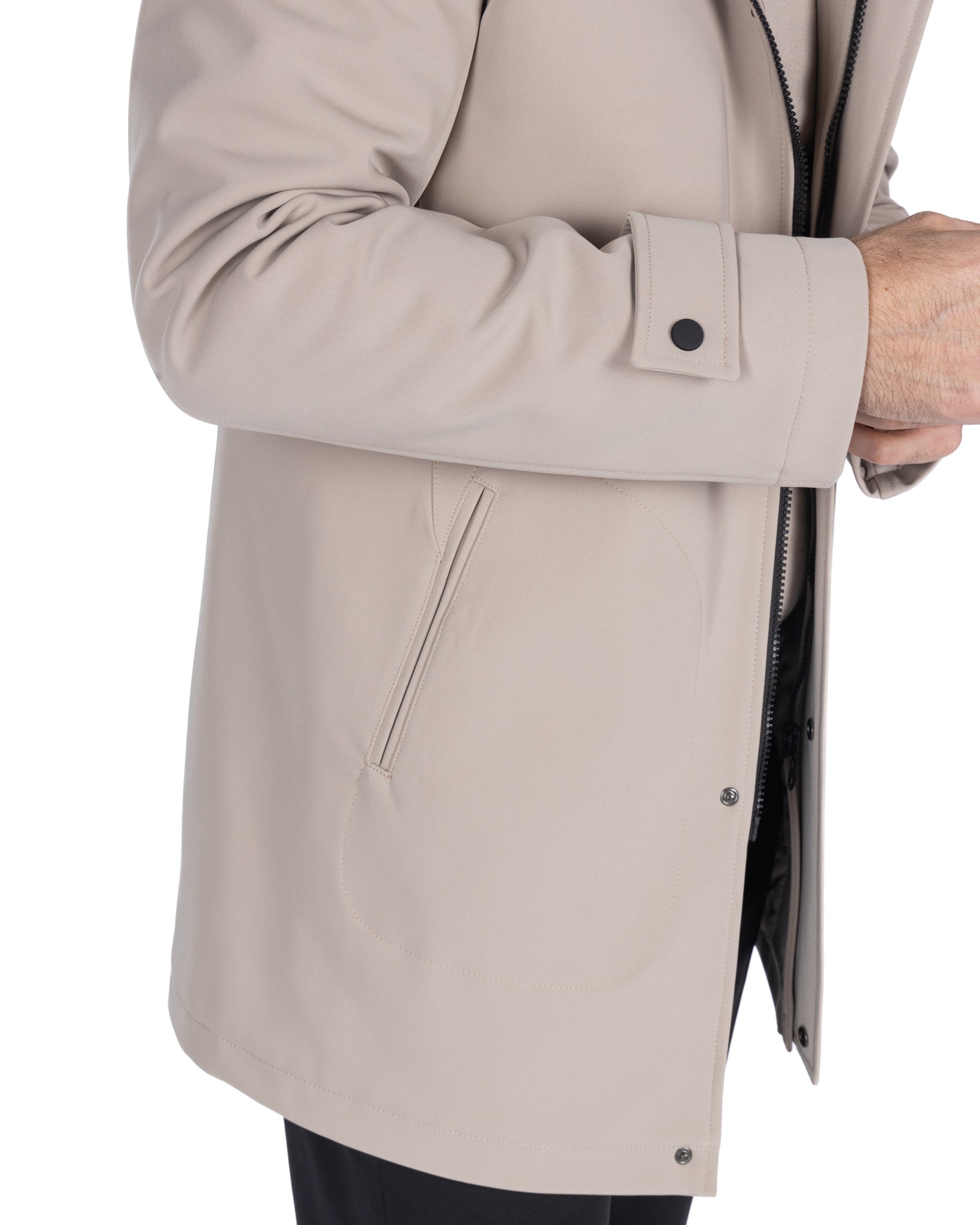 Dylan technical beige jacket