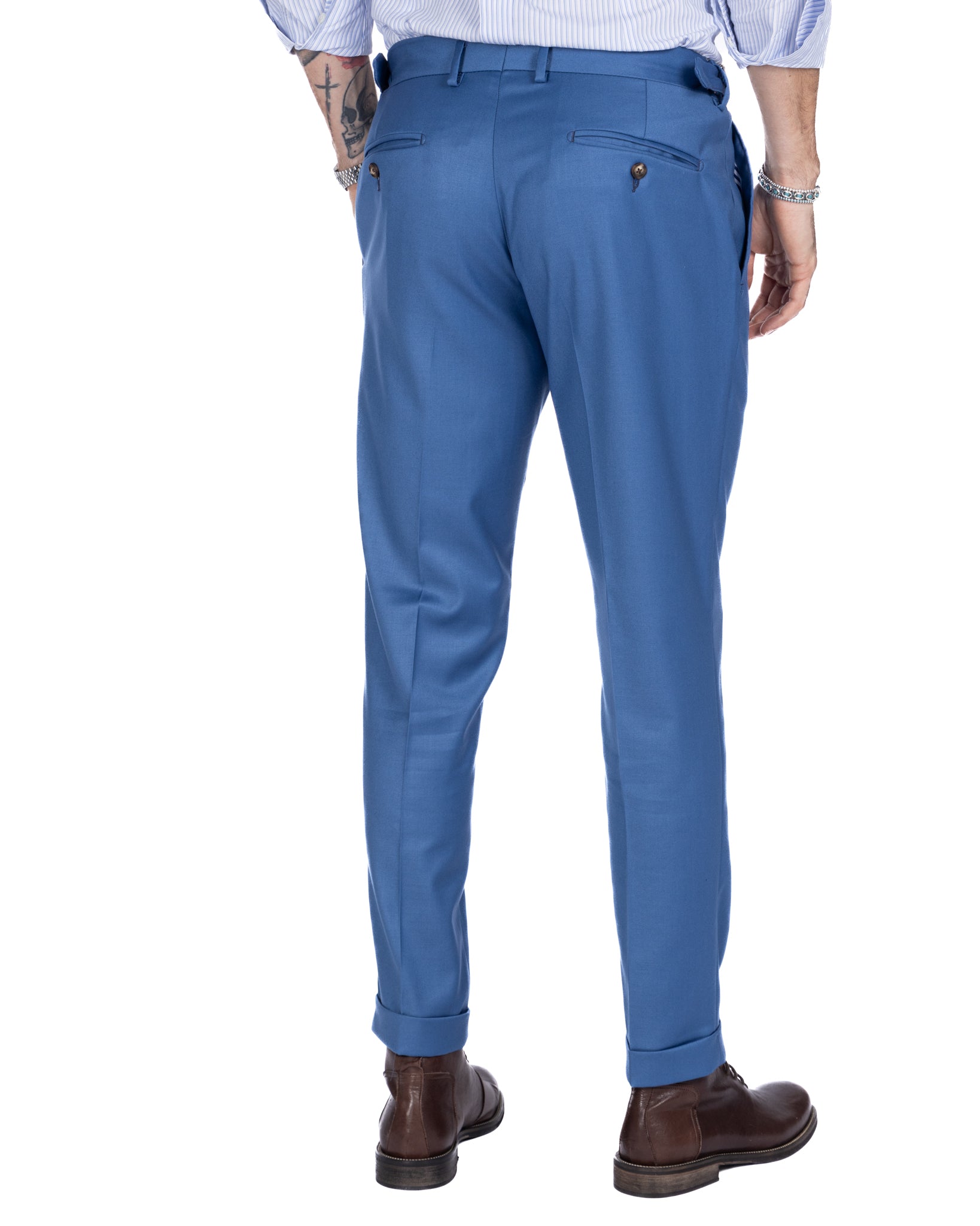 Monopoli - trousers with blackboard buckles