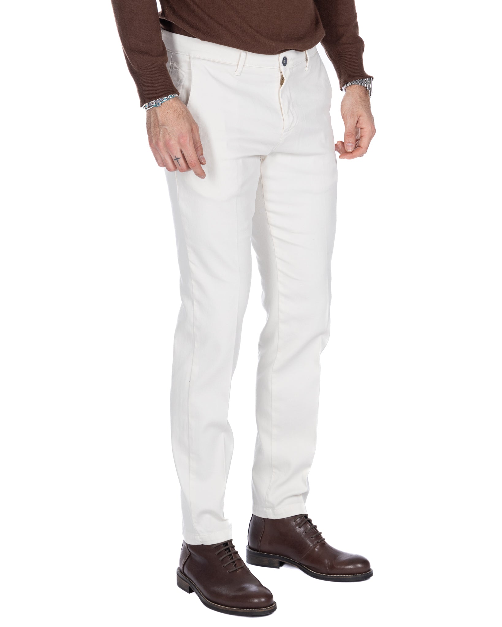 Jack - pantalone armaturato panna