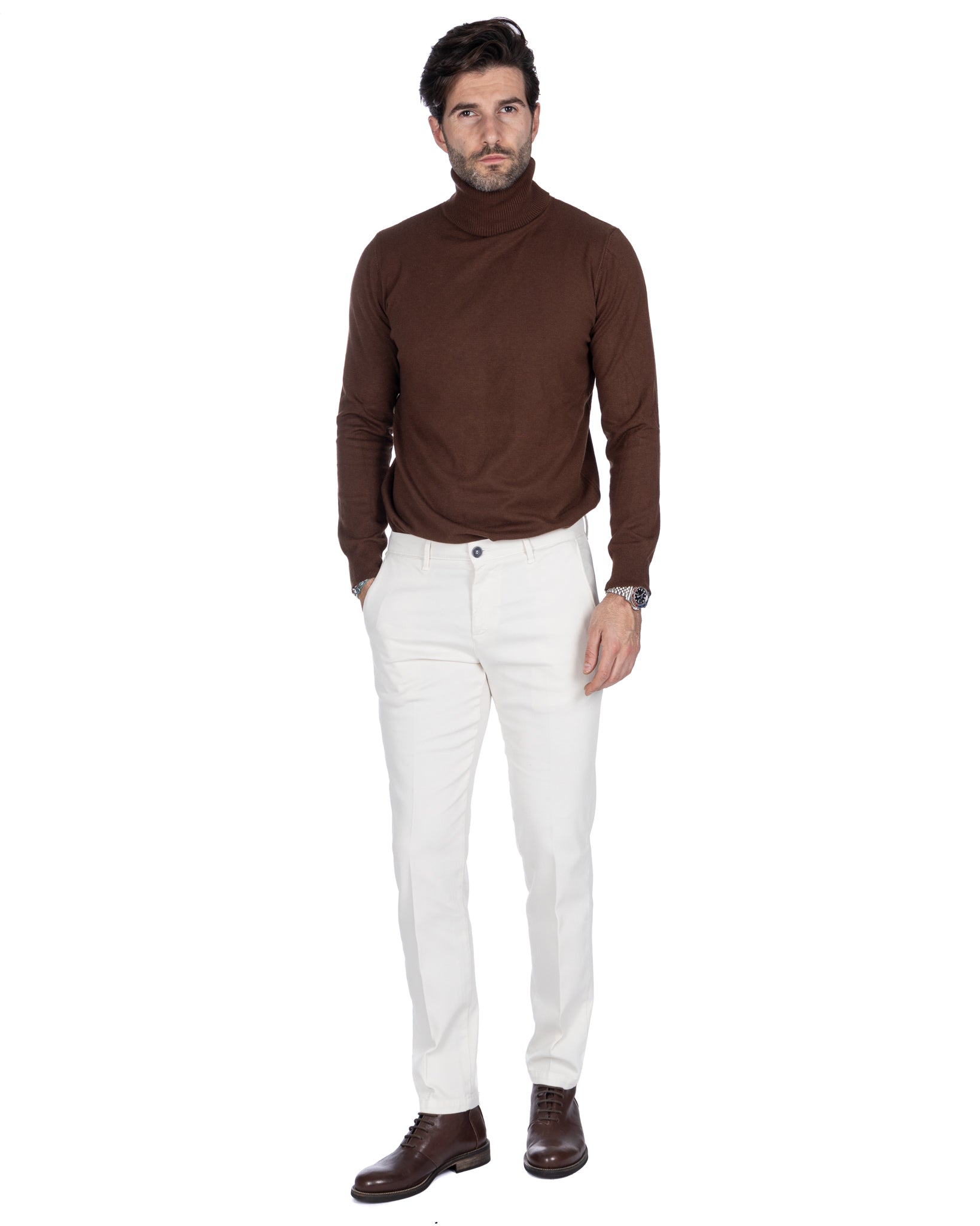 Jack - pantalone armaturato panna
