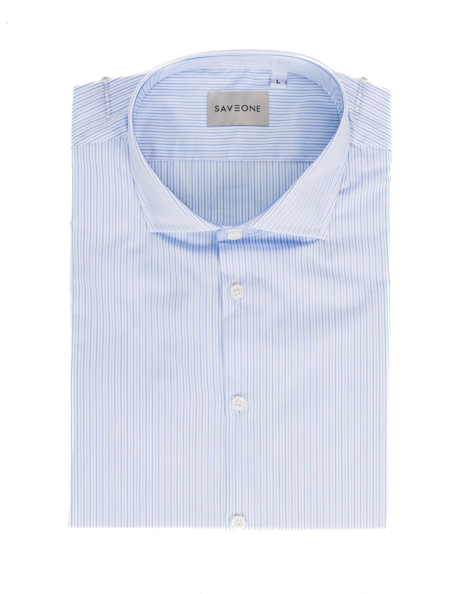 Camicia - slim fit mille righe azzurre