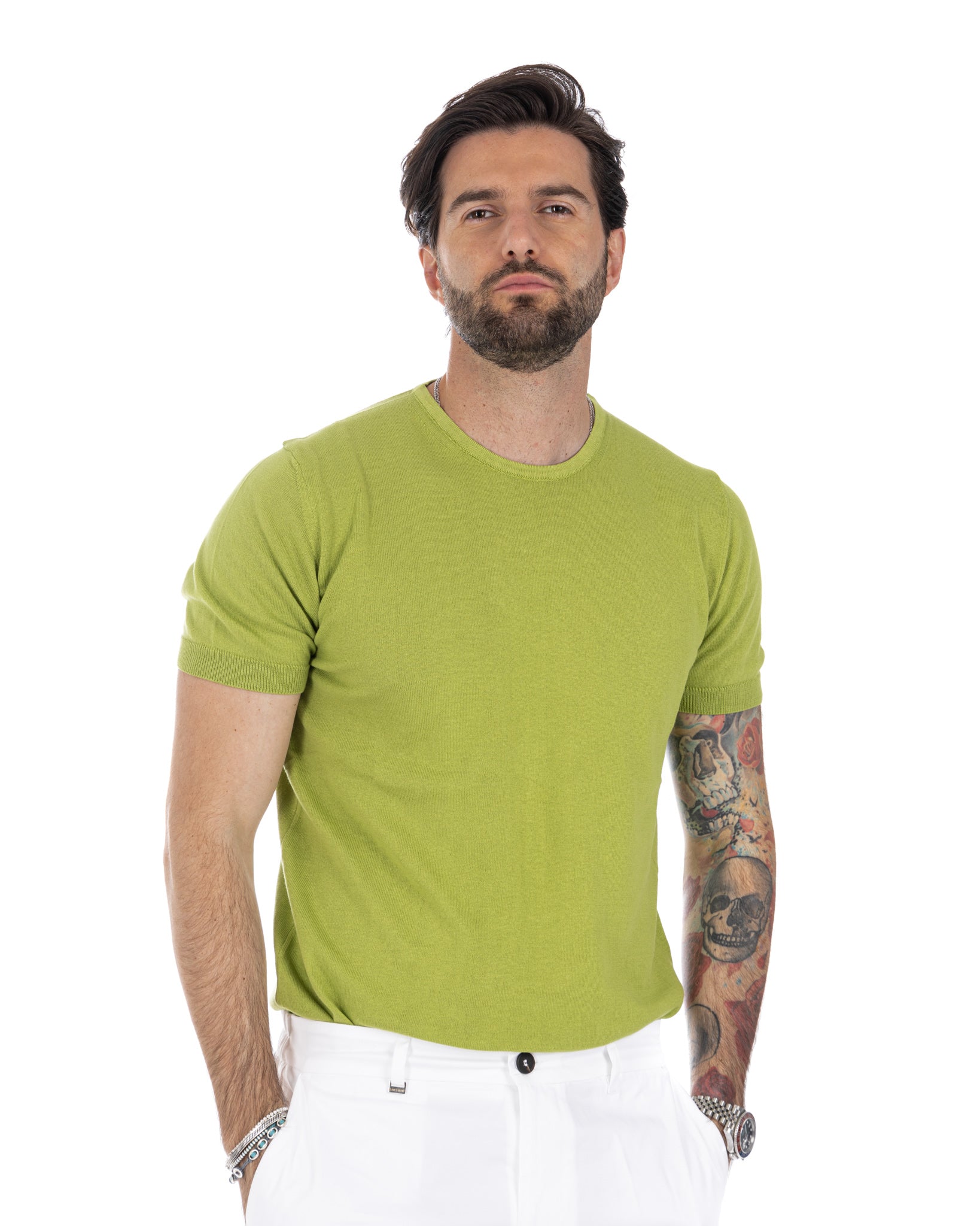 Jannik - t-shirt in maglia bamboo