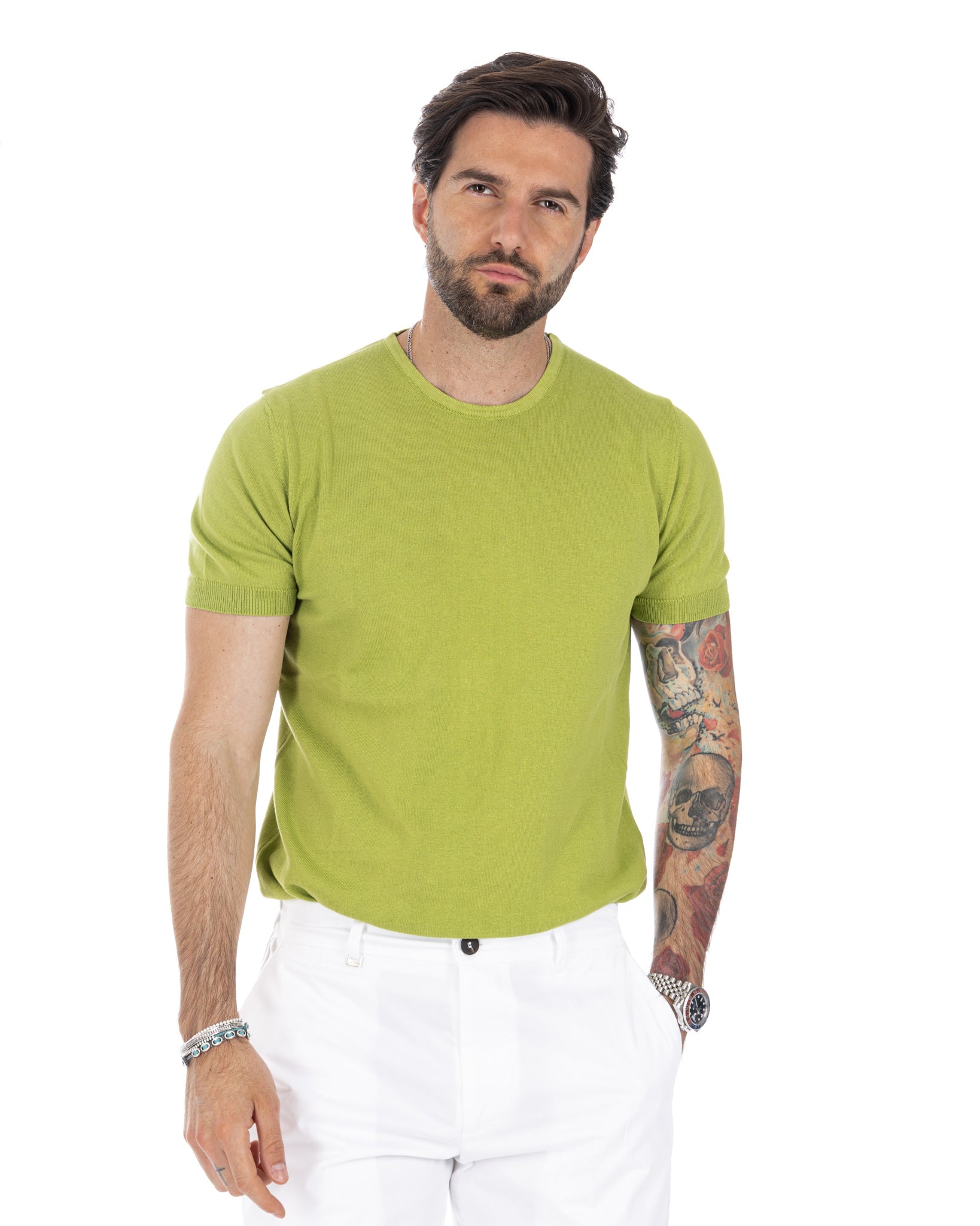 Jannik - t-shirt in maglia bamboo