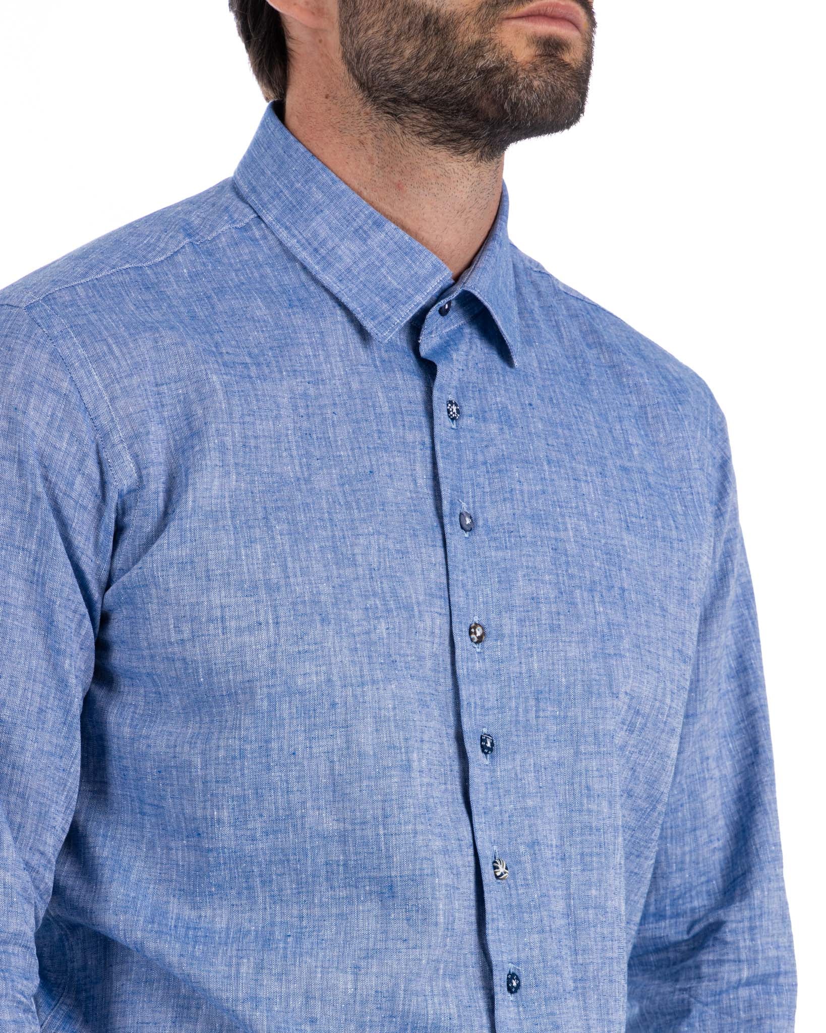 Praiano - camicia francese in lino denim