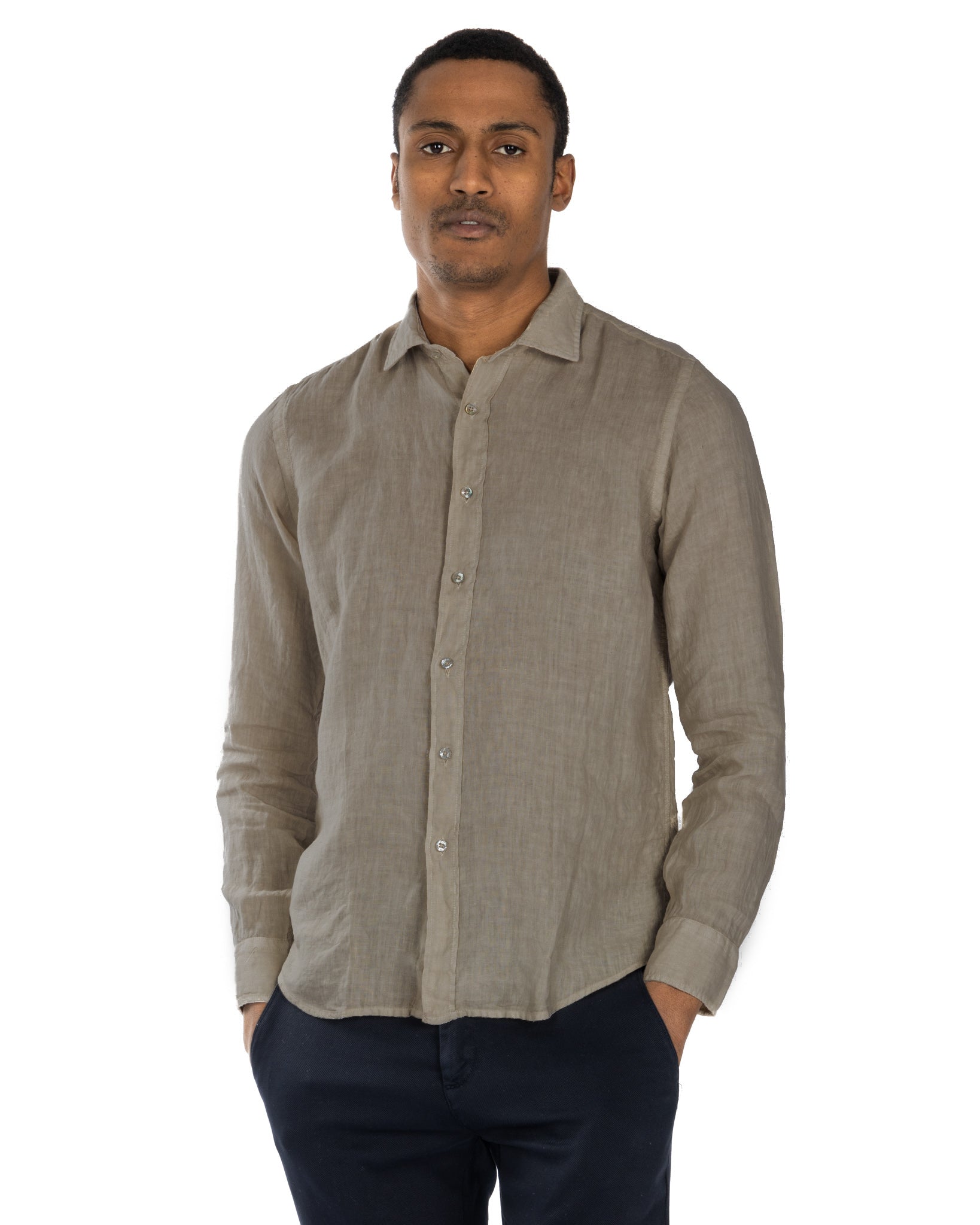 Montecarlo - camicia in puro lino spago