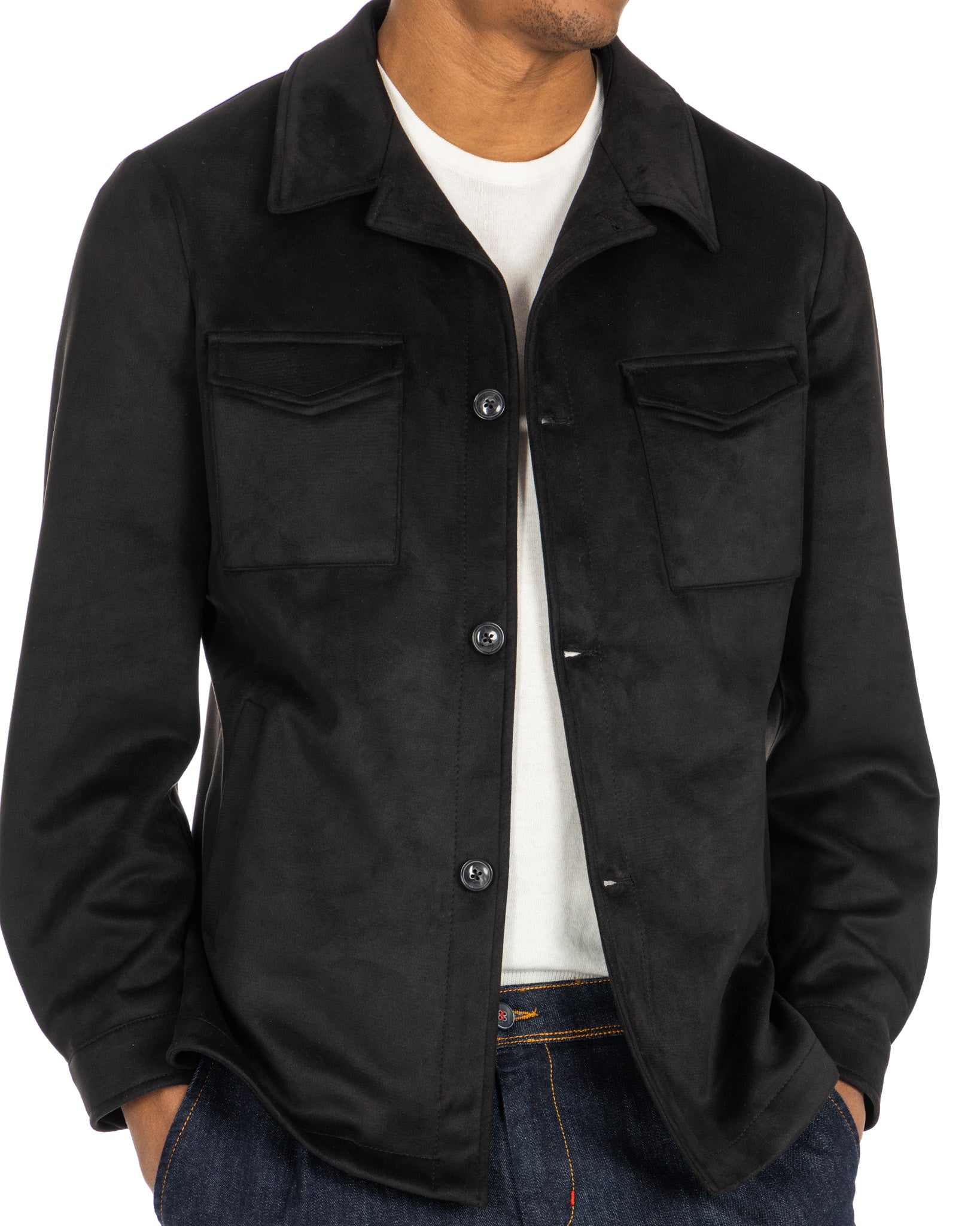 Meridion - black suede jacket