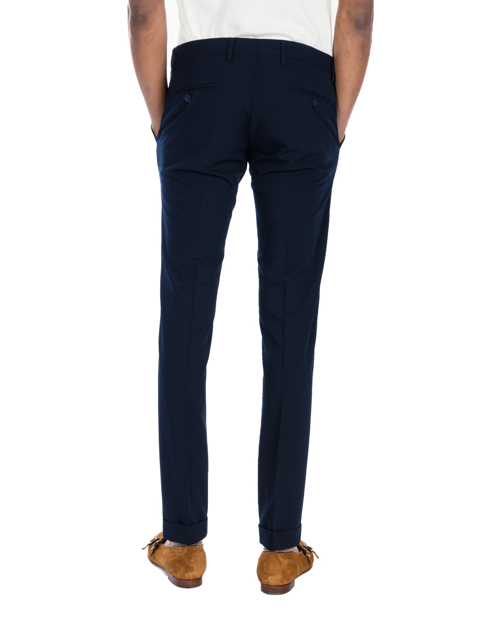 Brema - pantalone basic blu