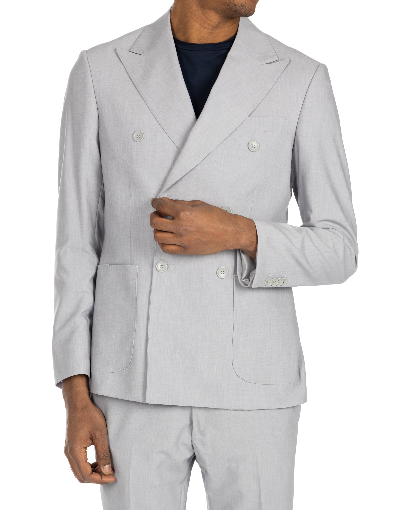 Monaco - costume croisé gris