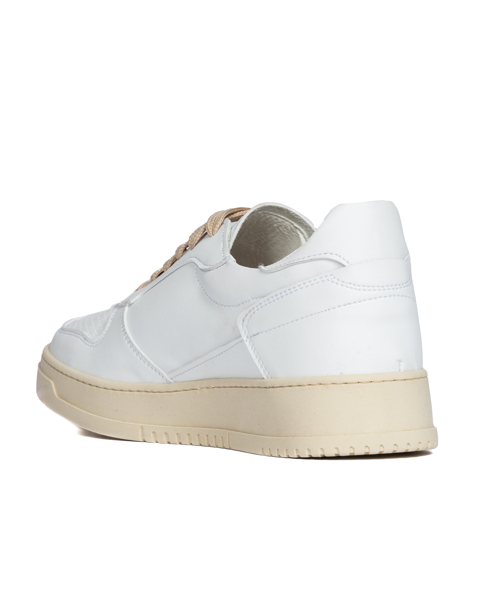 S07 - white leather sneakers