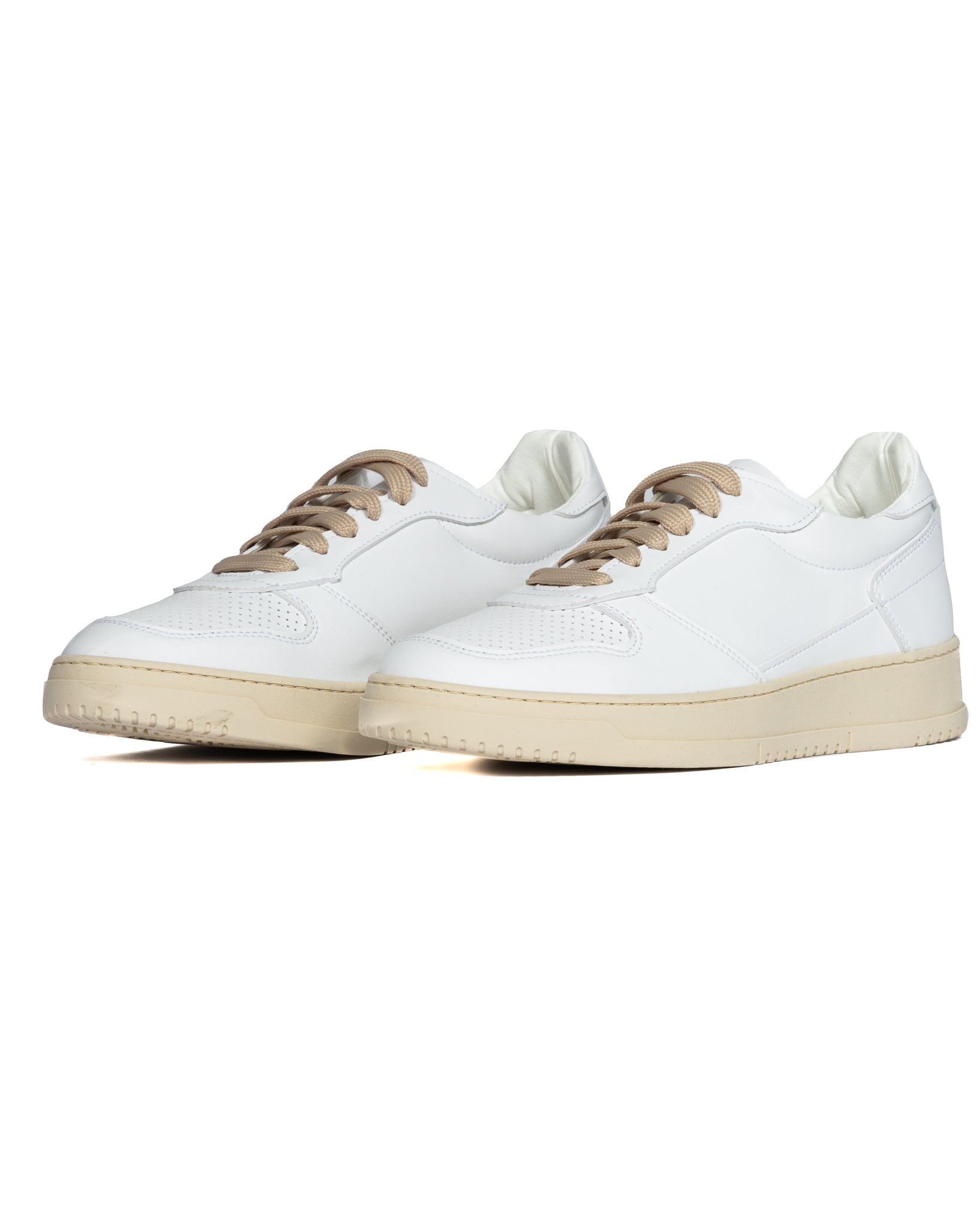 S07 - sneakers in pelle bianca