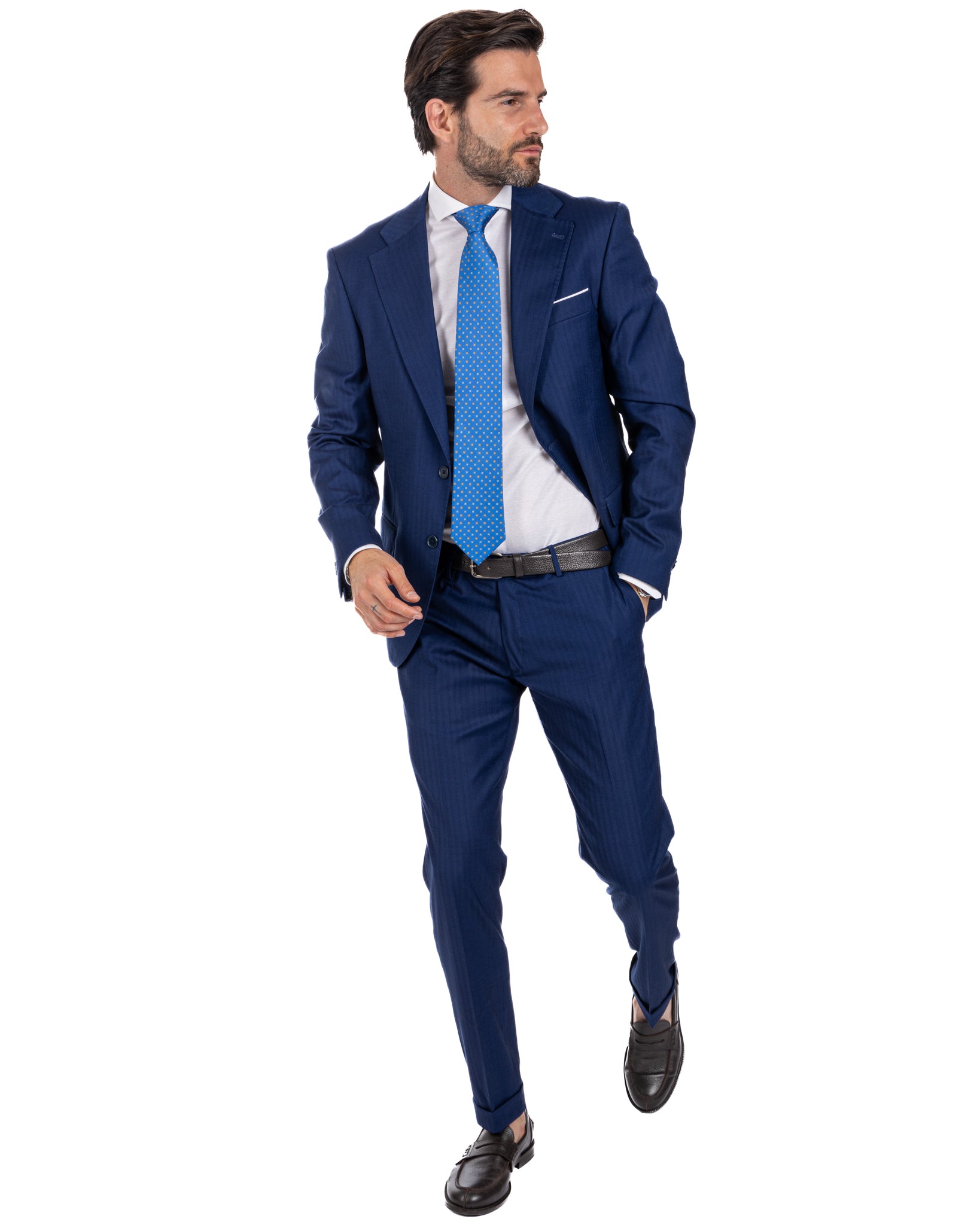 Paris - costume droit solaro bleu