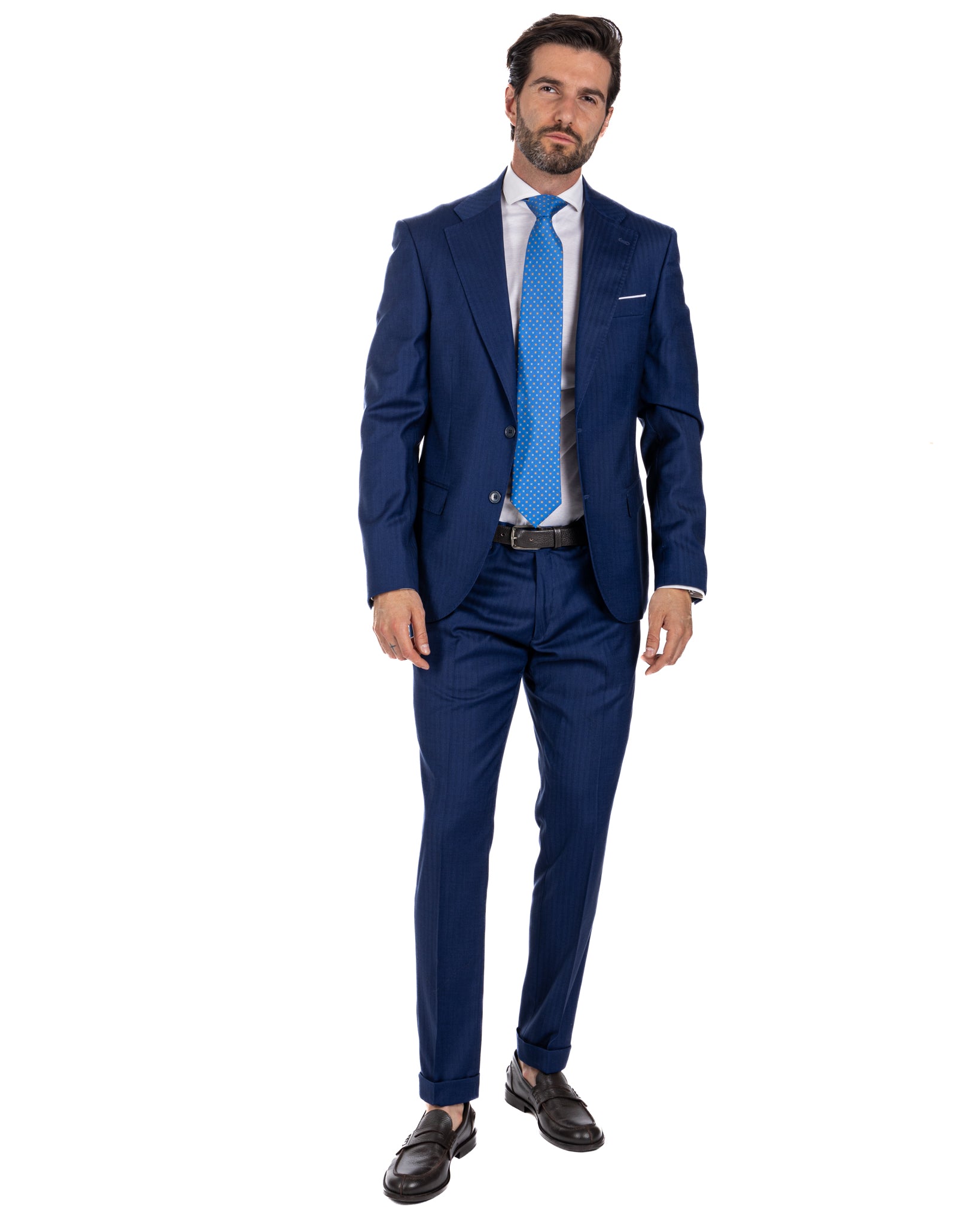 Paris - costume droit solaro bleu