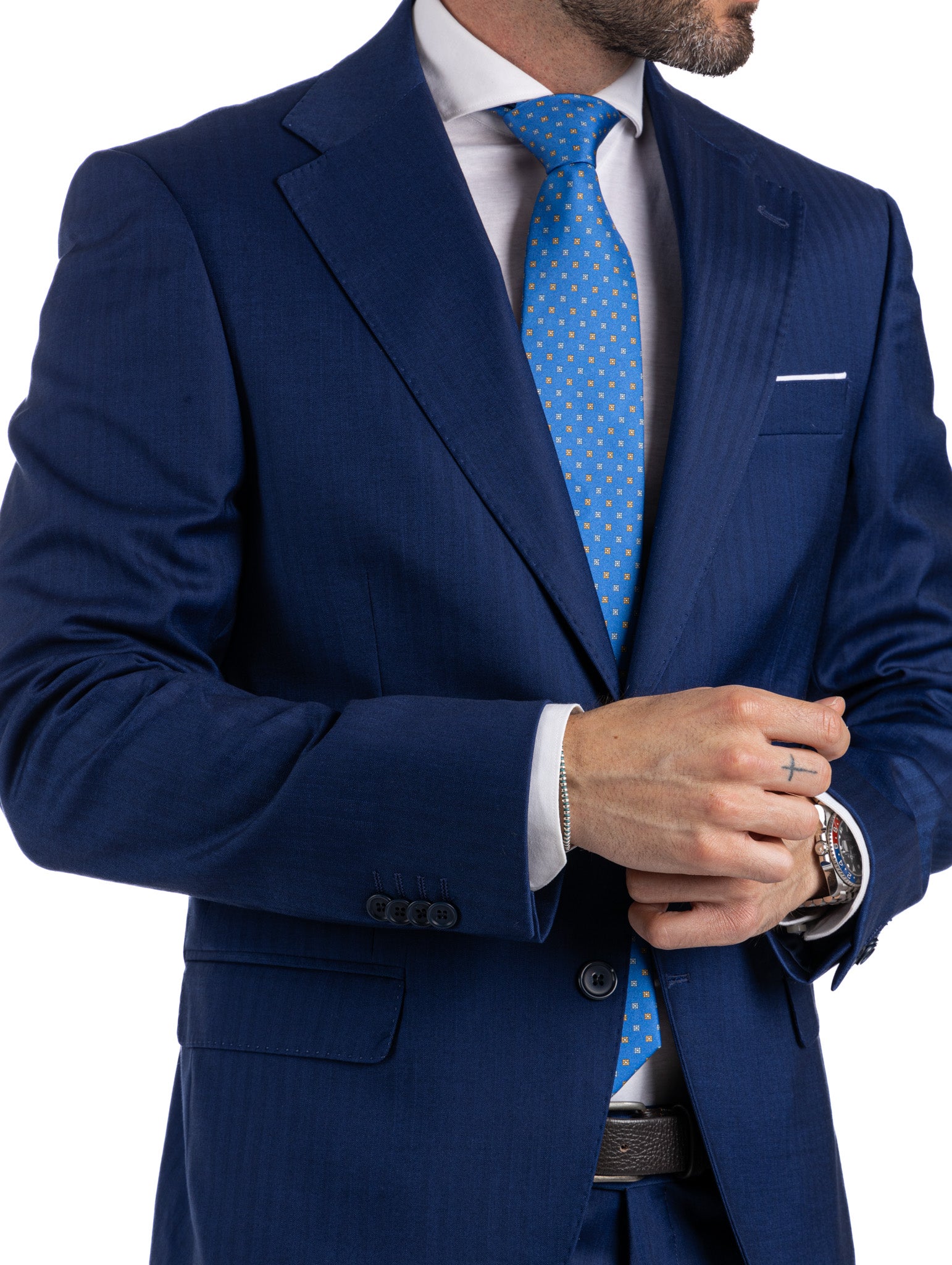 Paris - costume droit solaro bleu