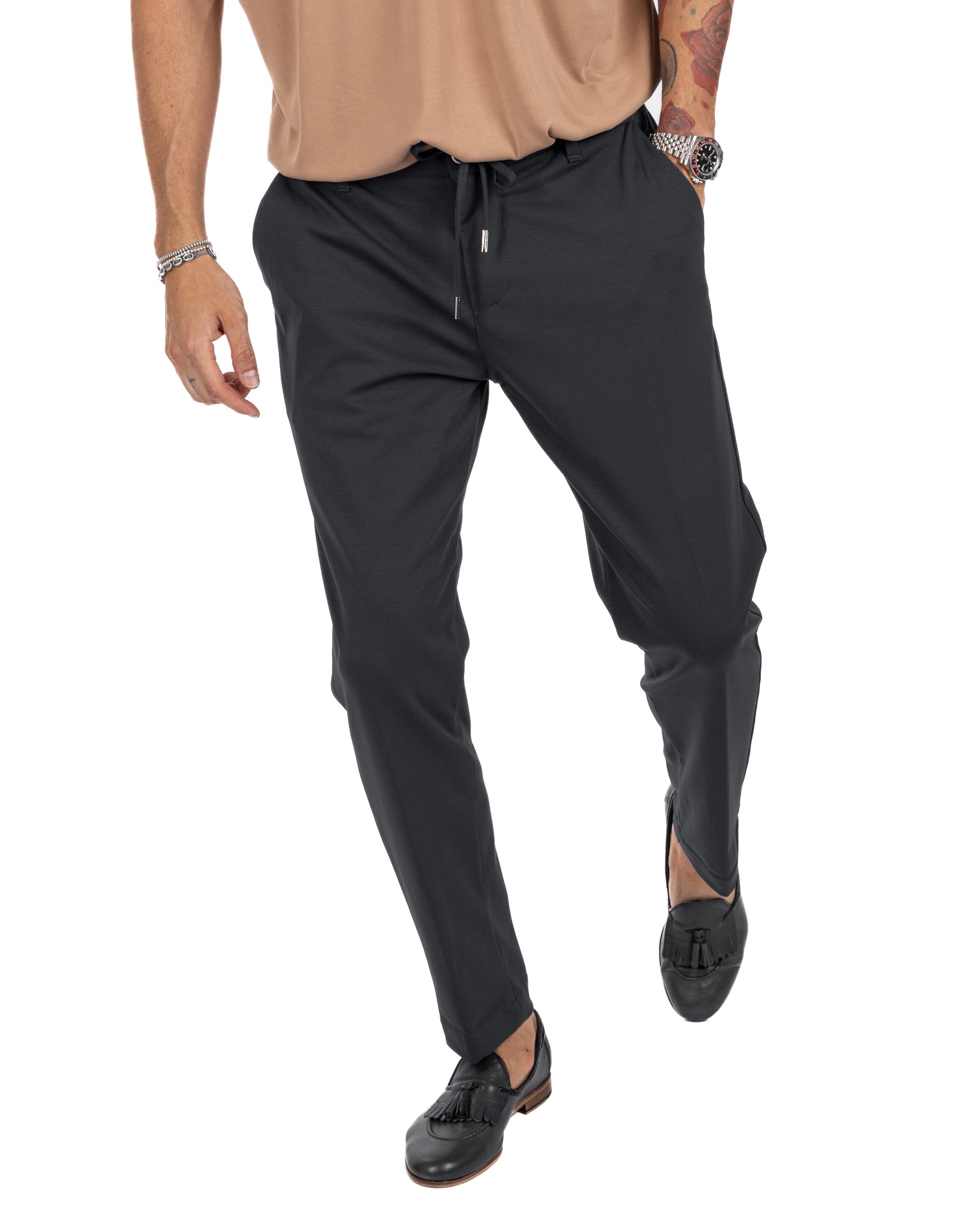 Shelby - pantalon en coton noir