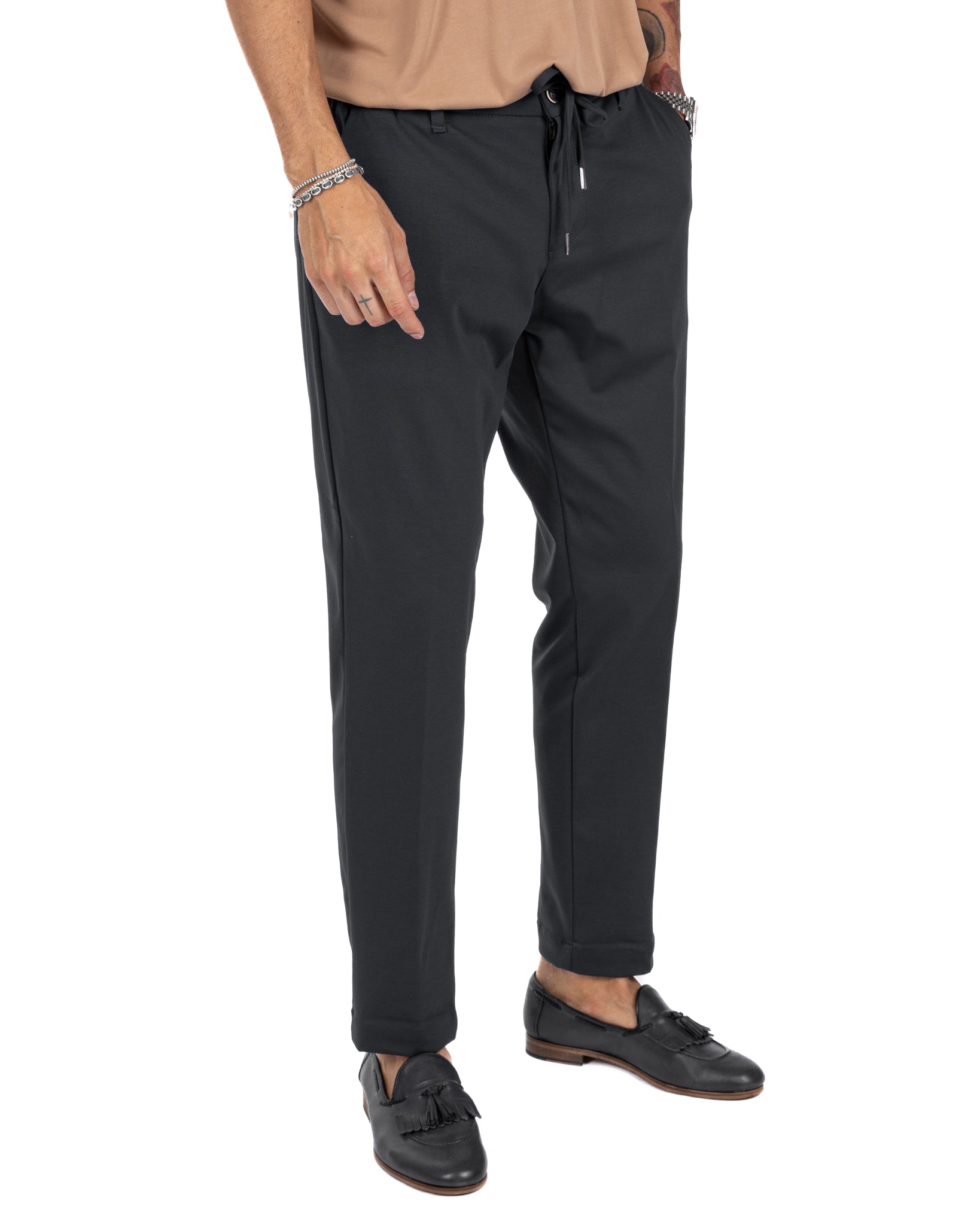 Shelby - pantalon en coton noir