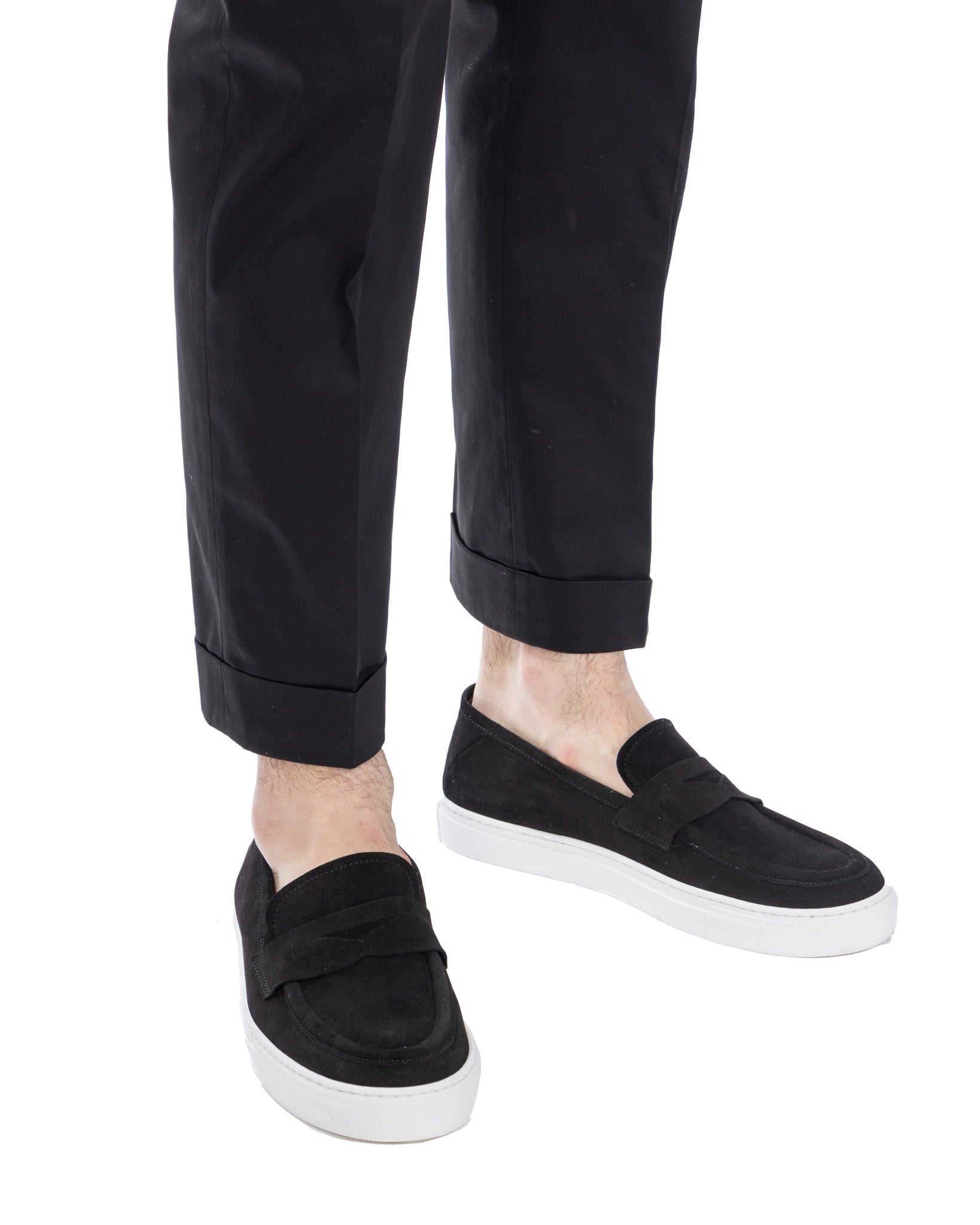 Salvador - slip-on scamosciata nera