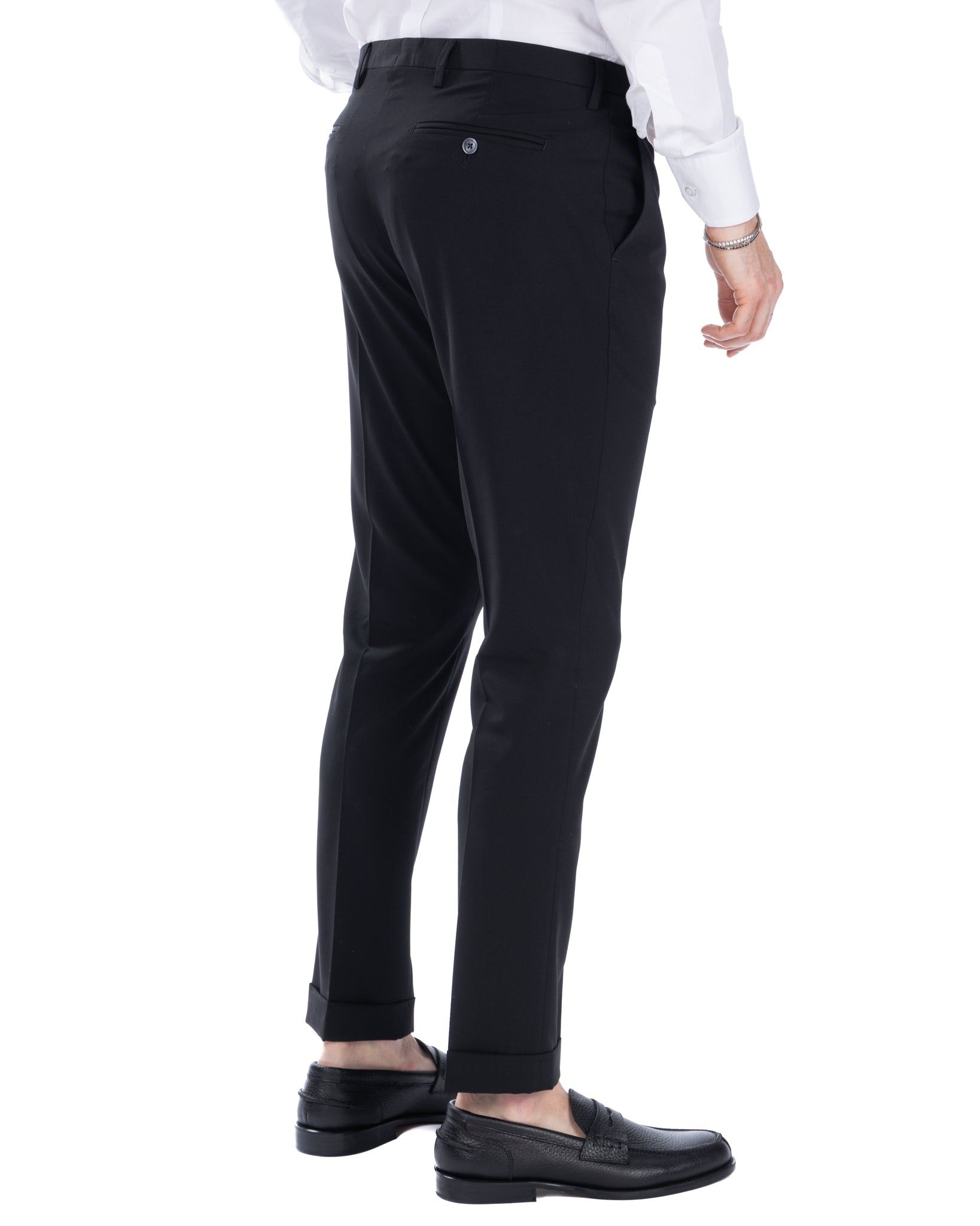 Brema - pantalone basic nero