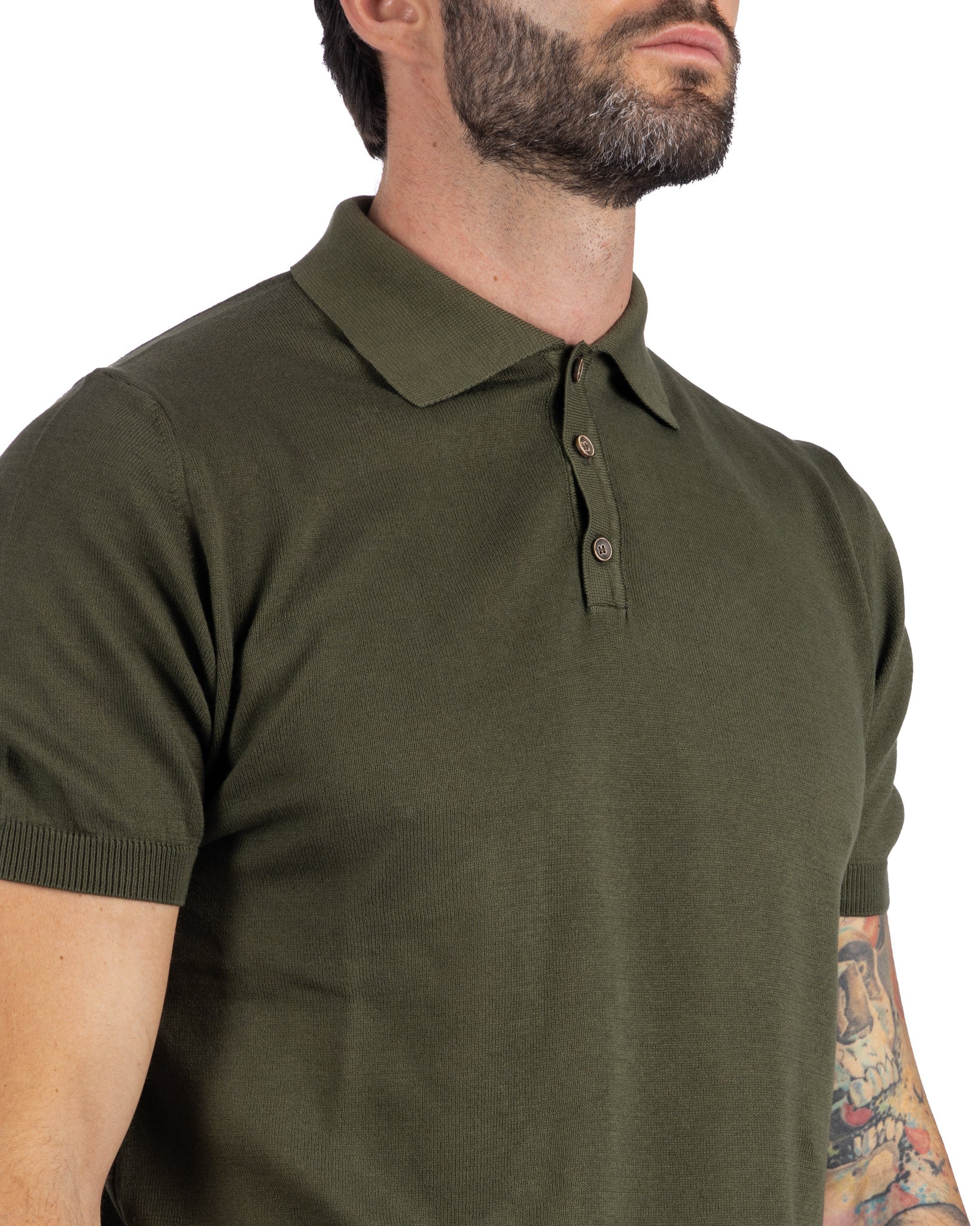 Roger - polo militare in maglia