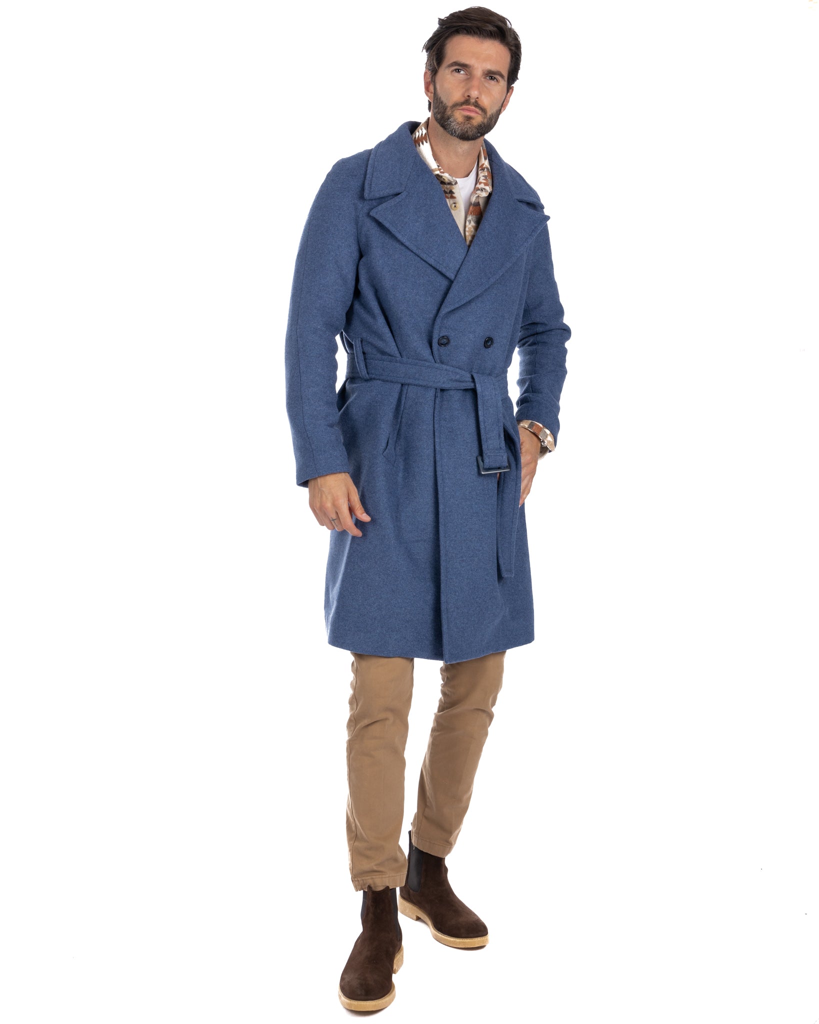 Claude - cappotto vestaglia denim