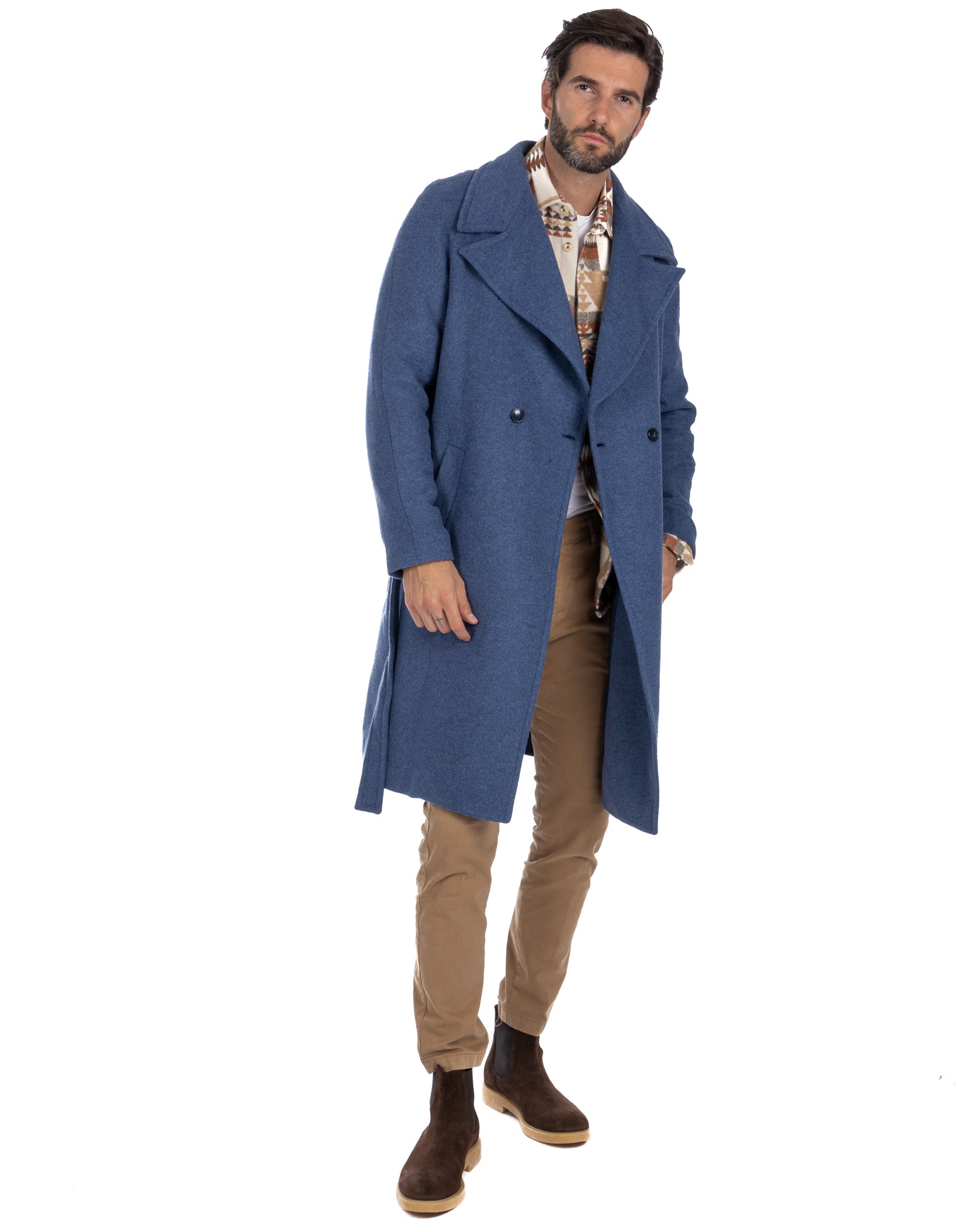 Claude - cappotto vestaglia denim