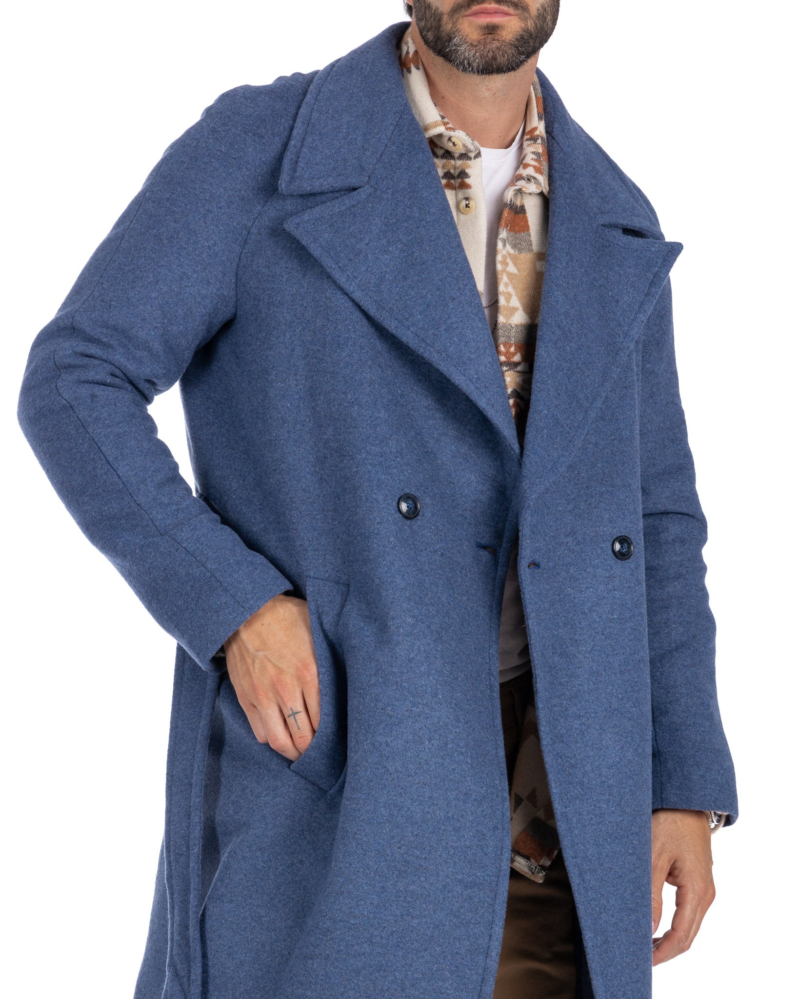 Claude - cappotto vestaglia denim