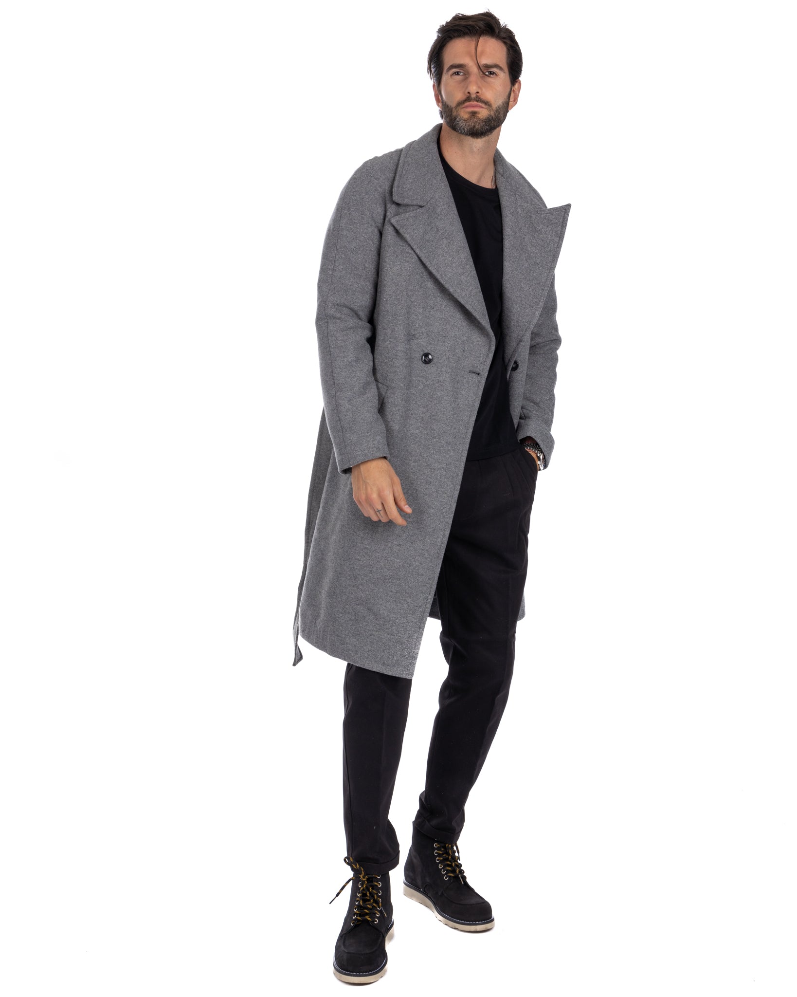 Claude - cappotto vestaglia grigio chiaro