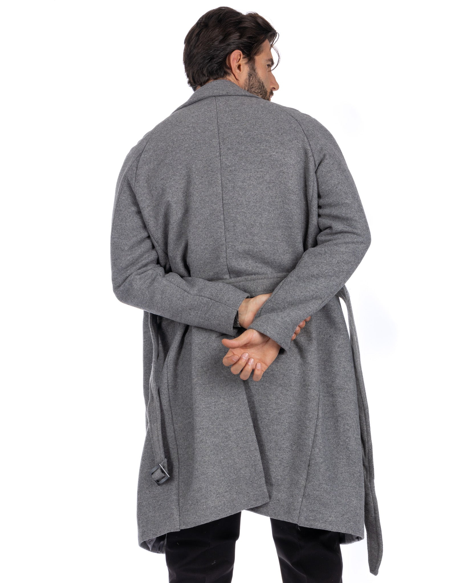 Claude - cappotto vestaglia grigio chiaro