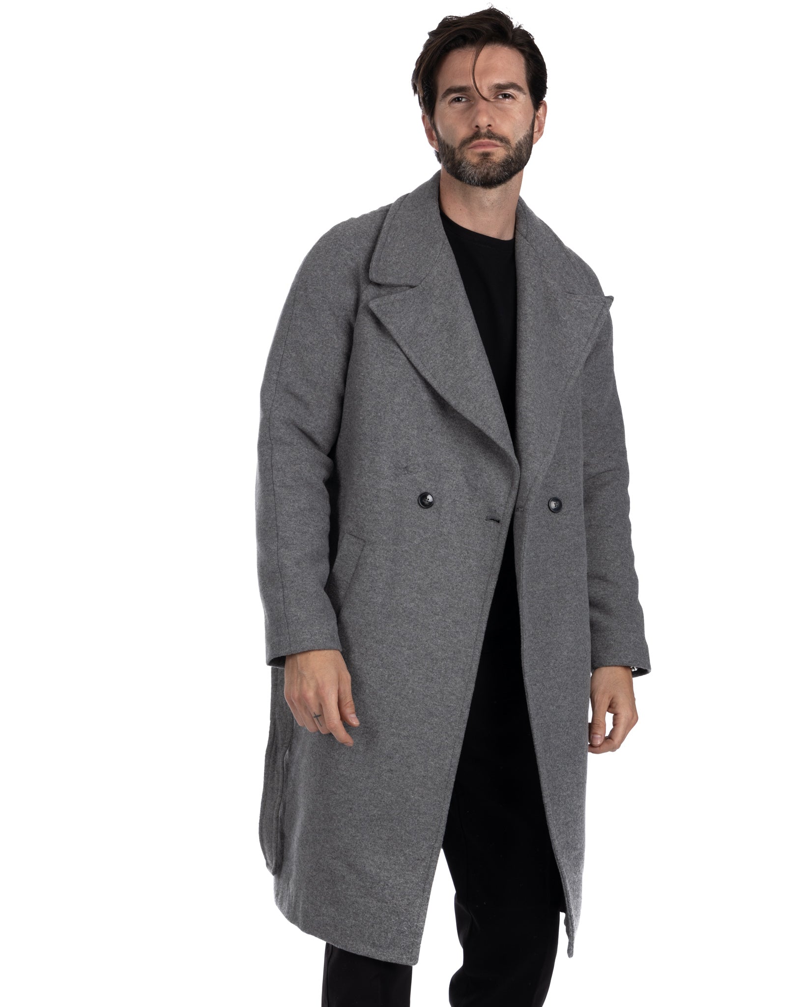 Claude - cappotto vestaglia grigio chiaro