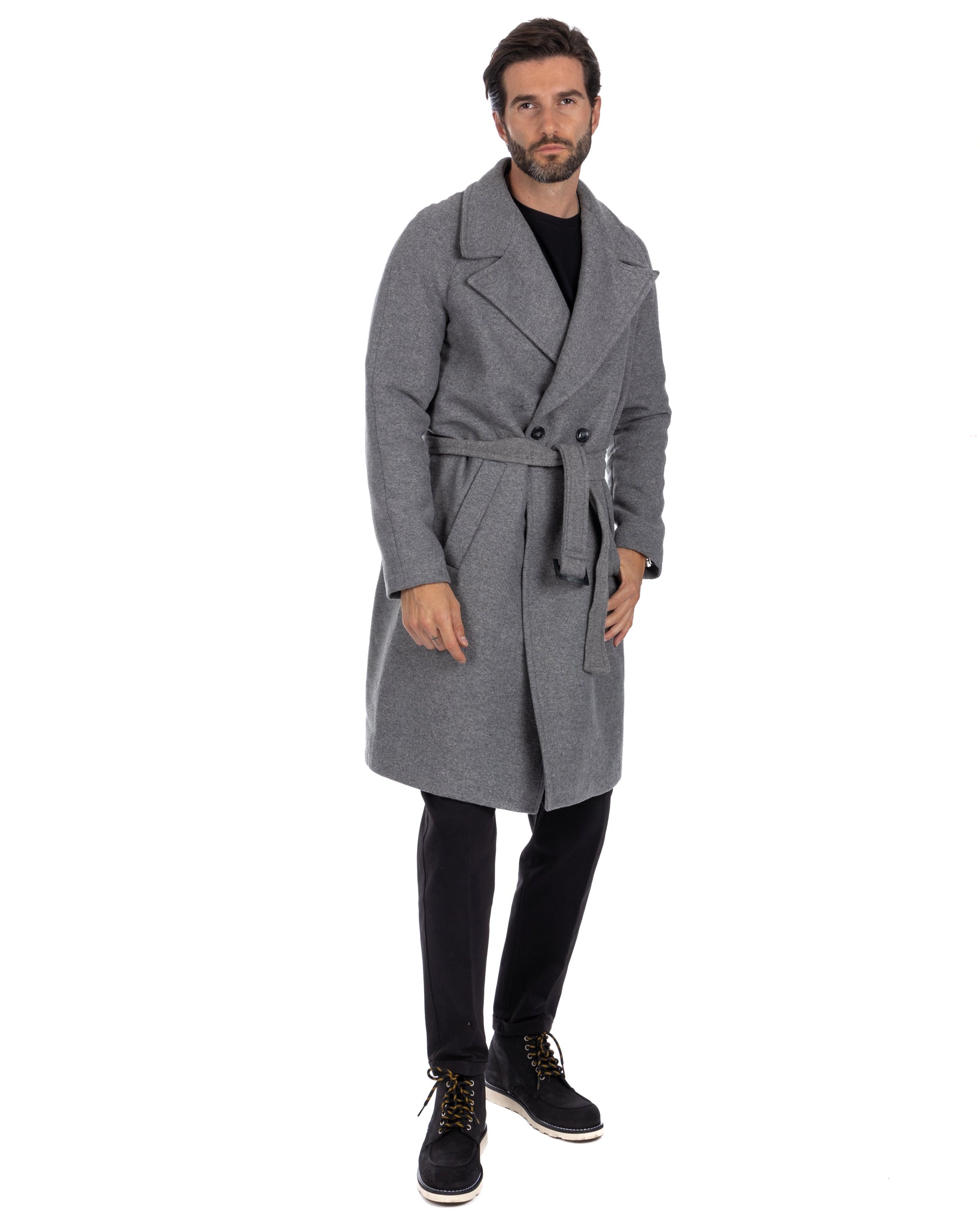 Claude - cappotto vestaglia grigio chiaro